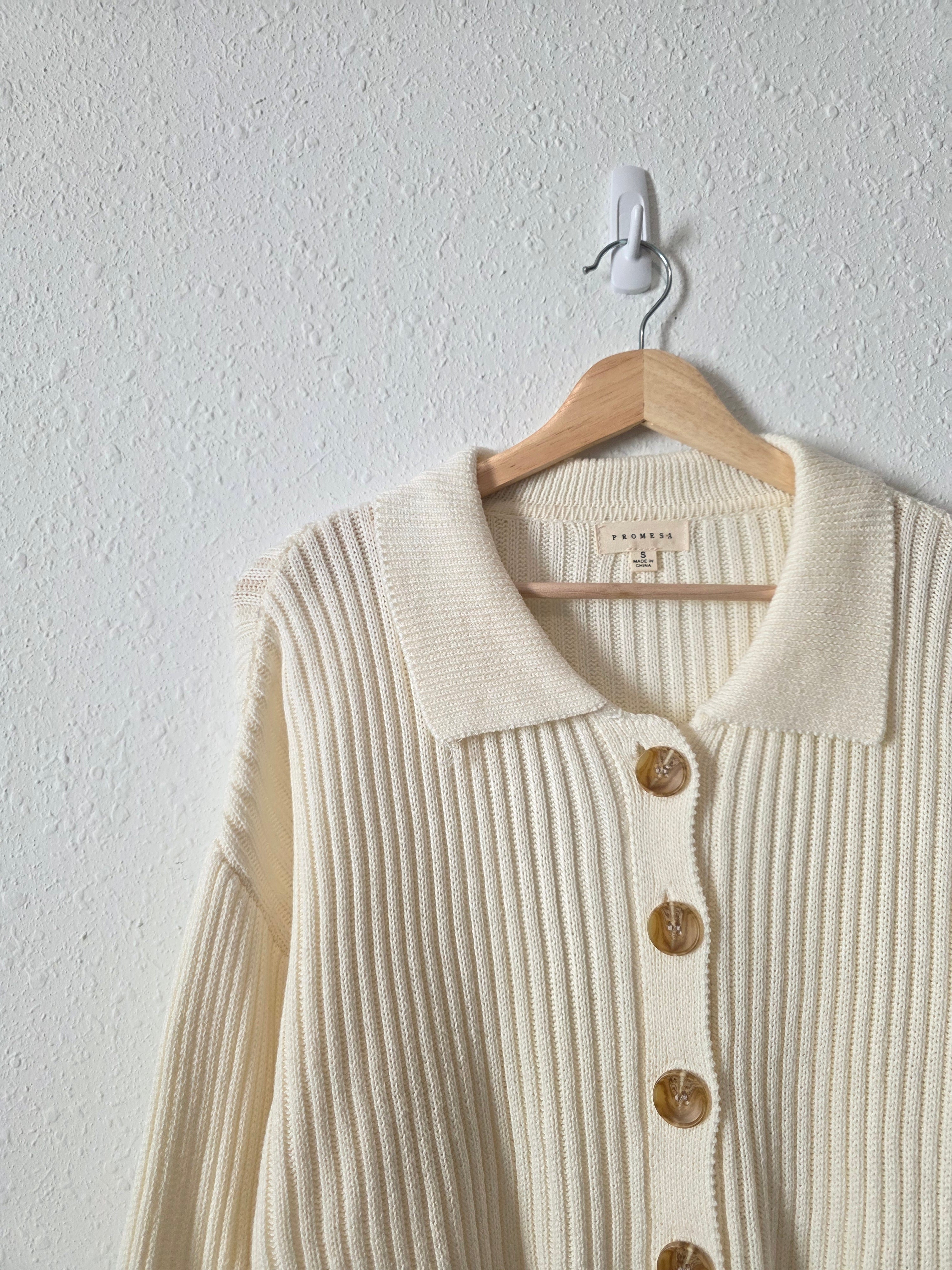 Promesa Button Up Sweater (S)