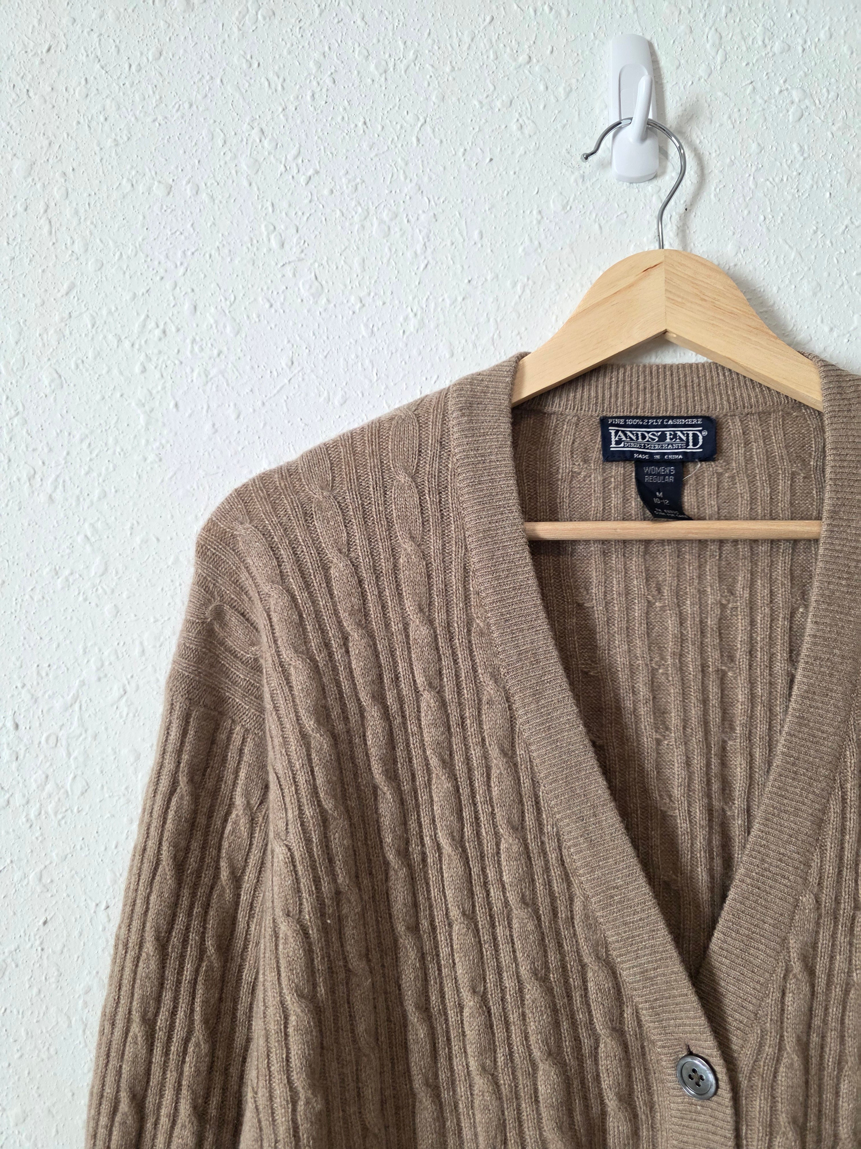 Vintage Lands End Cashmere Cardigan (M)