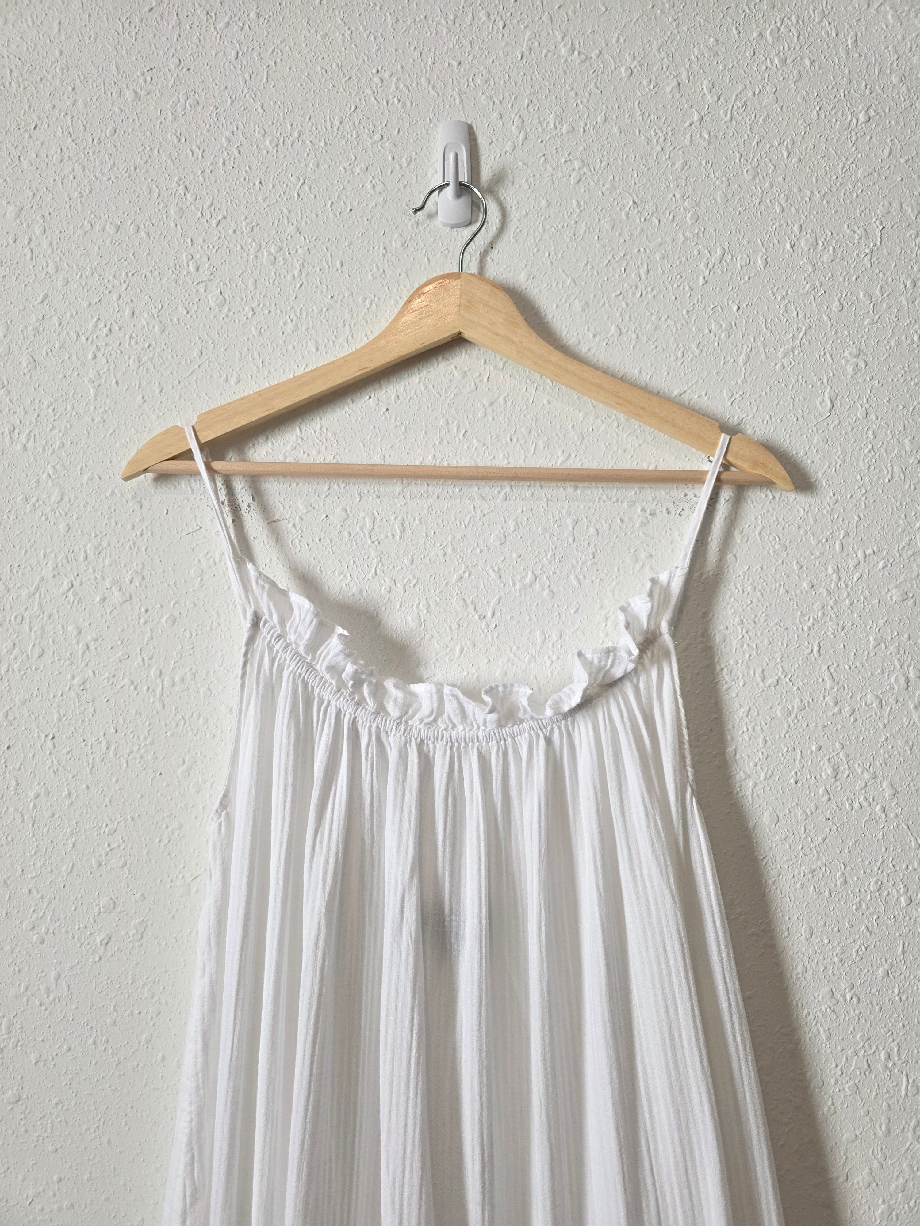 J.Crew White Midi Coverup Dress (S/M)
