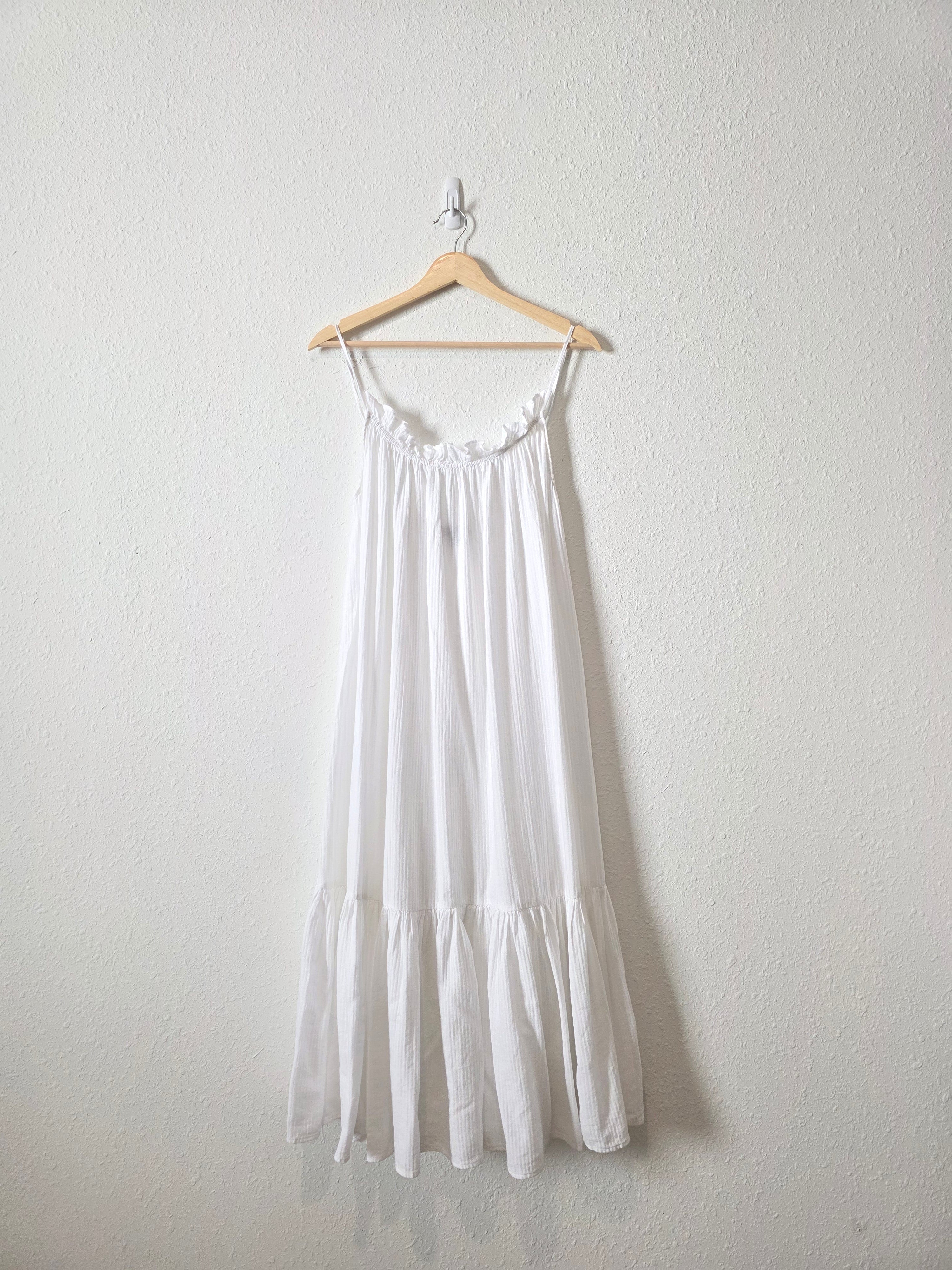 J.Crew White Midi Coverup Dress (S/M)