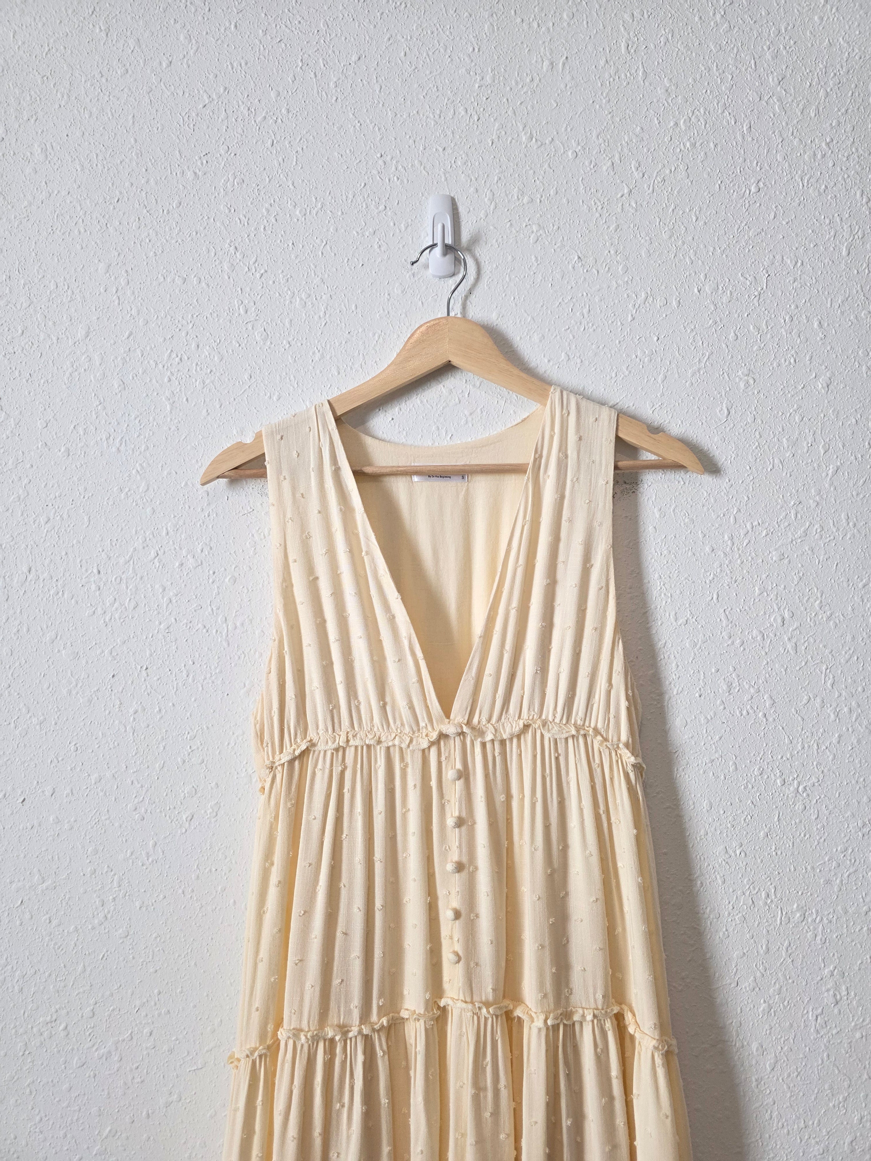 Cream Tiered Midi Dress (S)