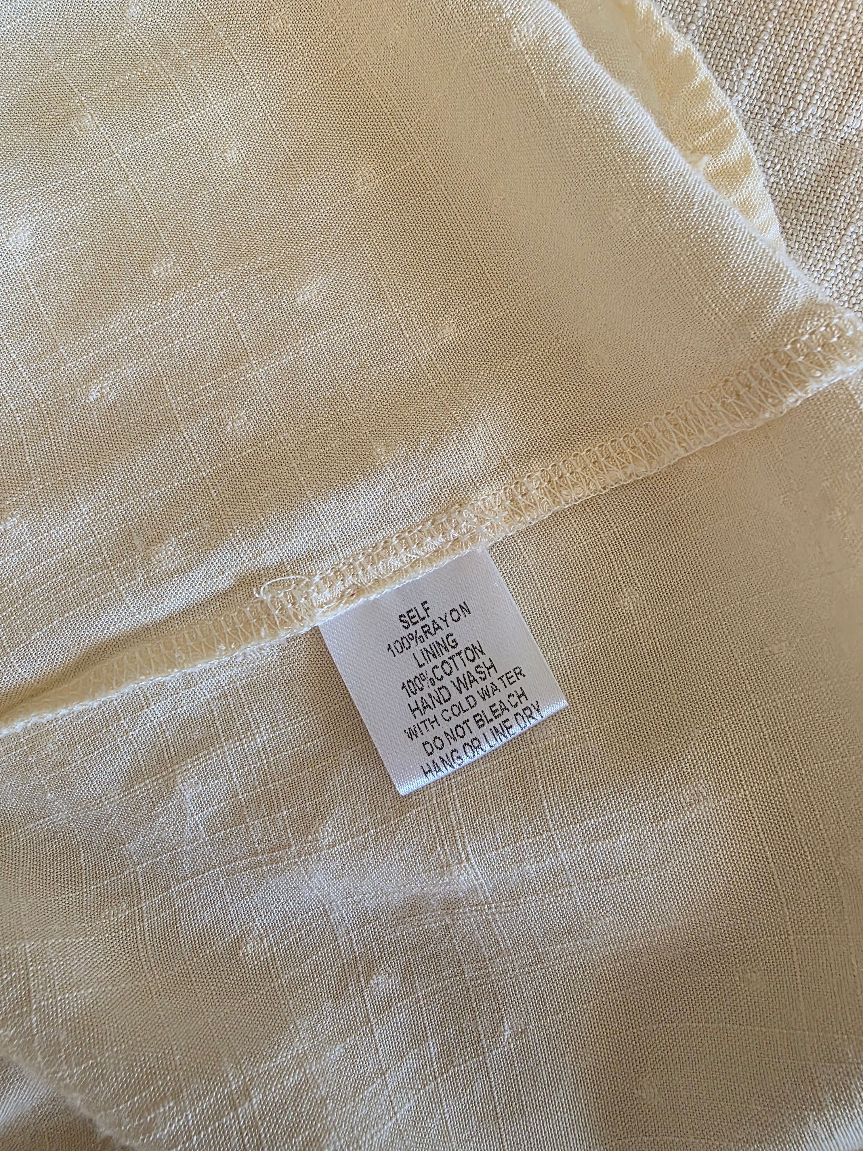 Cream Tiered Midi Dress (S)