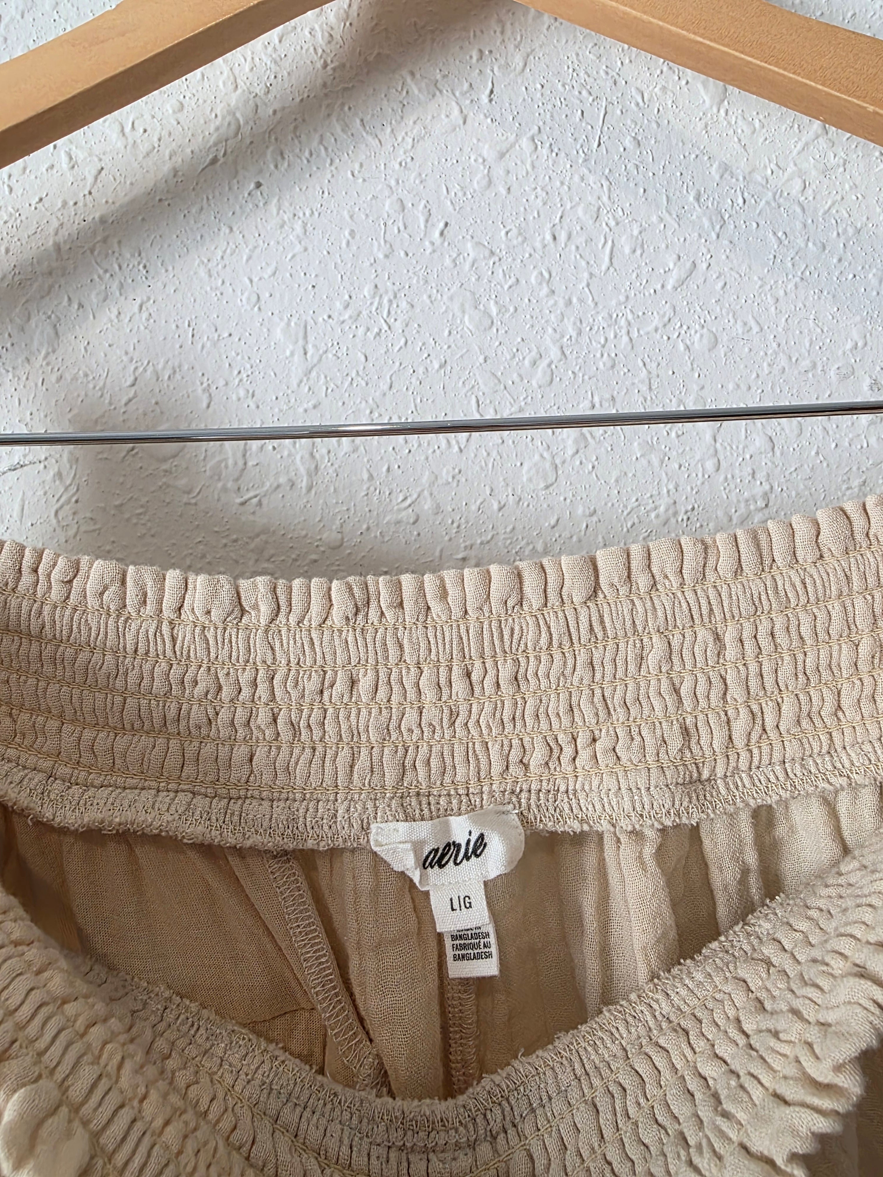 Aerie Beachy Gauze Shorts (L)