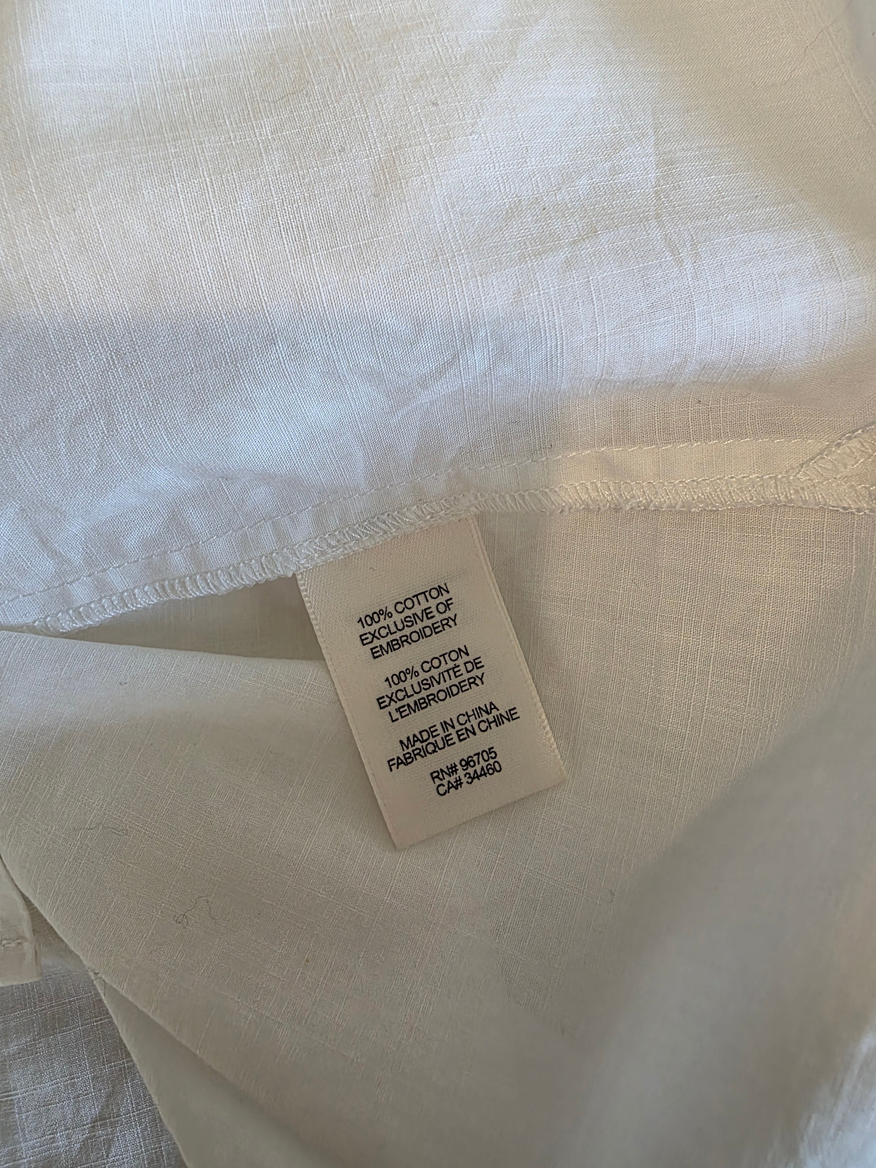 Rebecca Taylor Eyelet Collared Top (S)