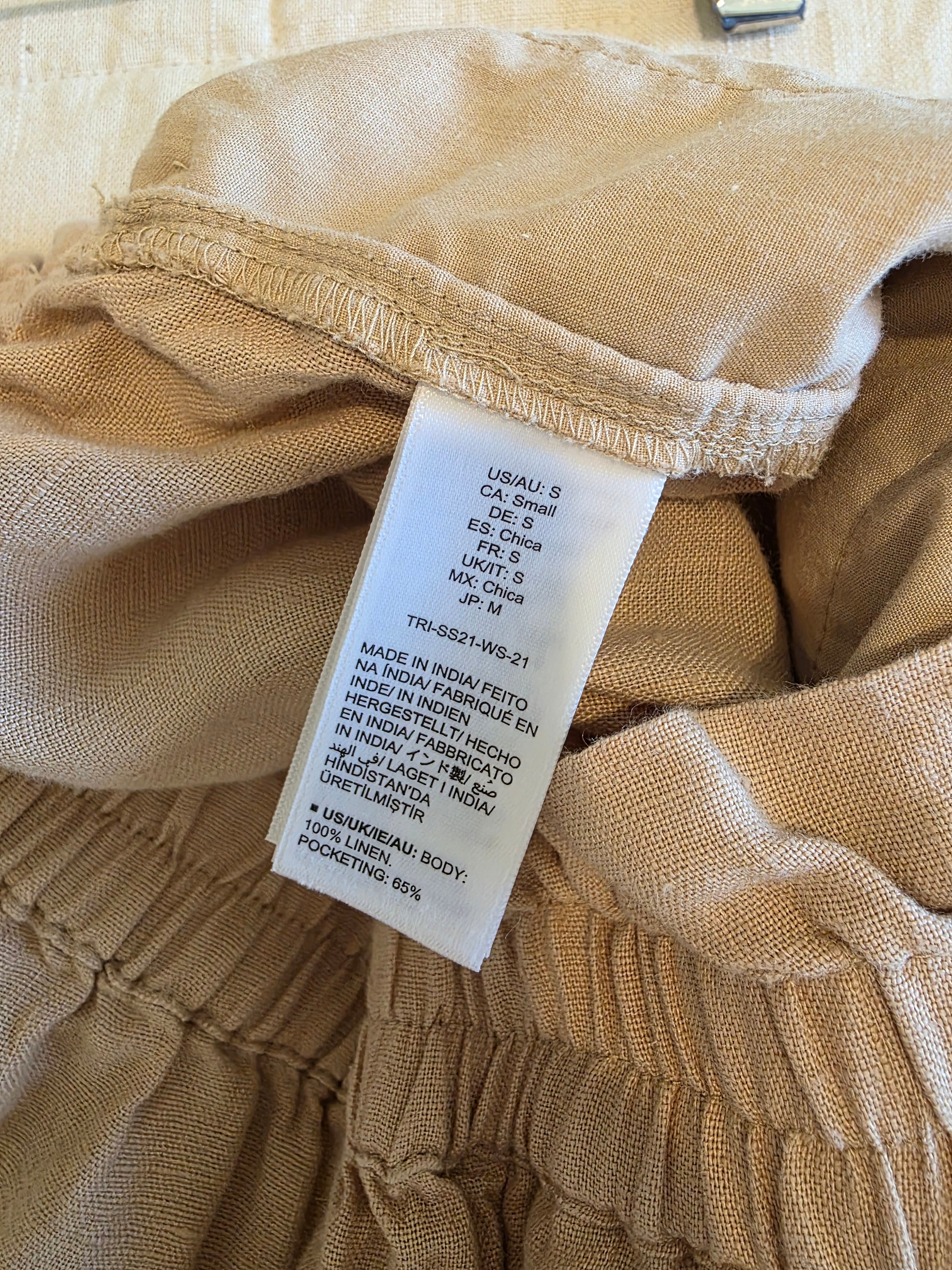 Relaxed Linen Shorts (S)