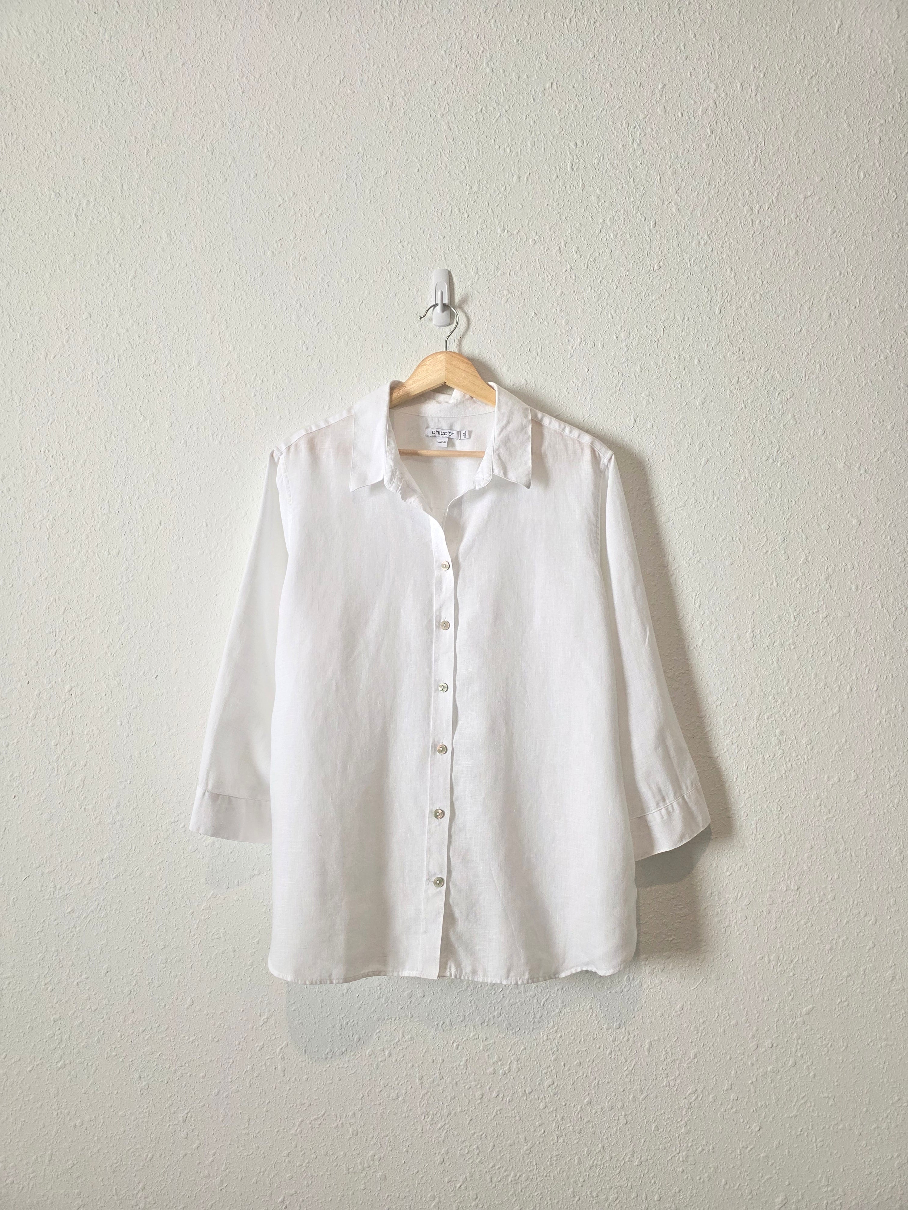 White Linen Button Up (14)