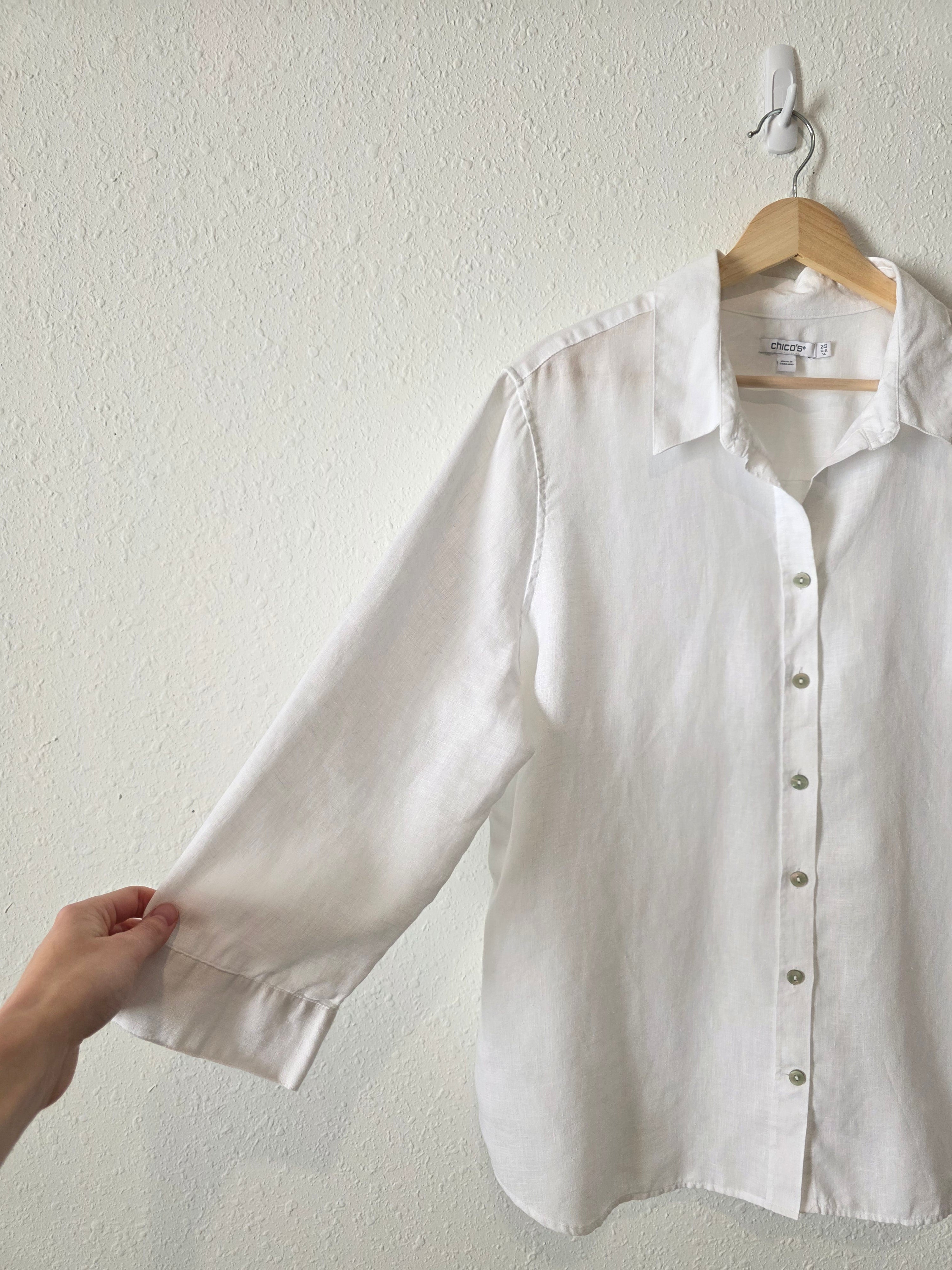 White Linen Button Up (14)