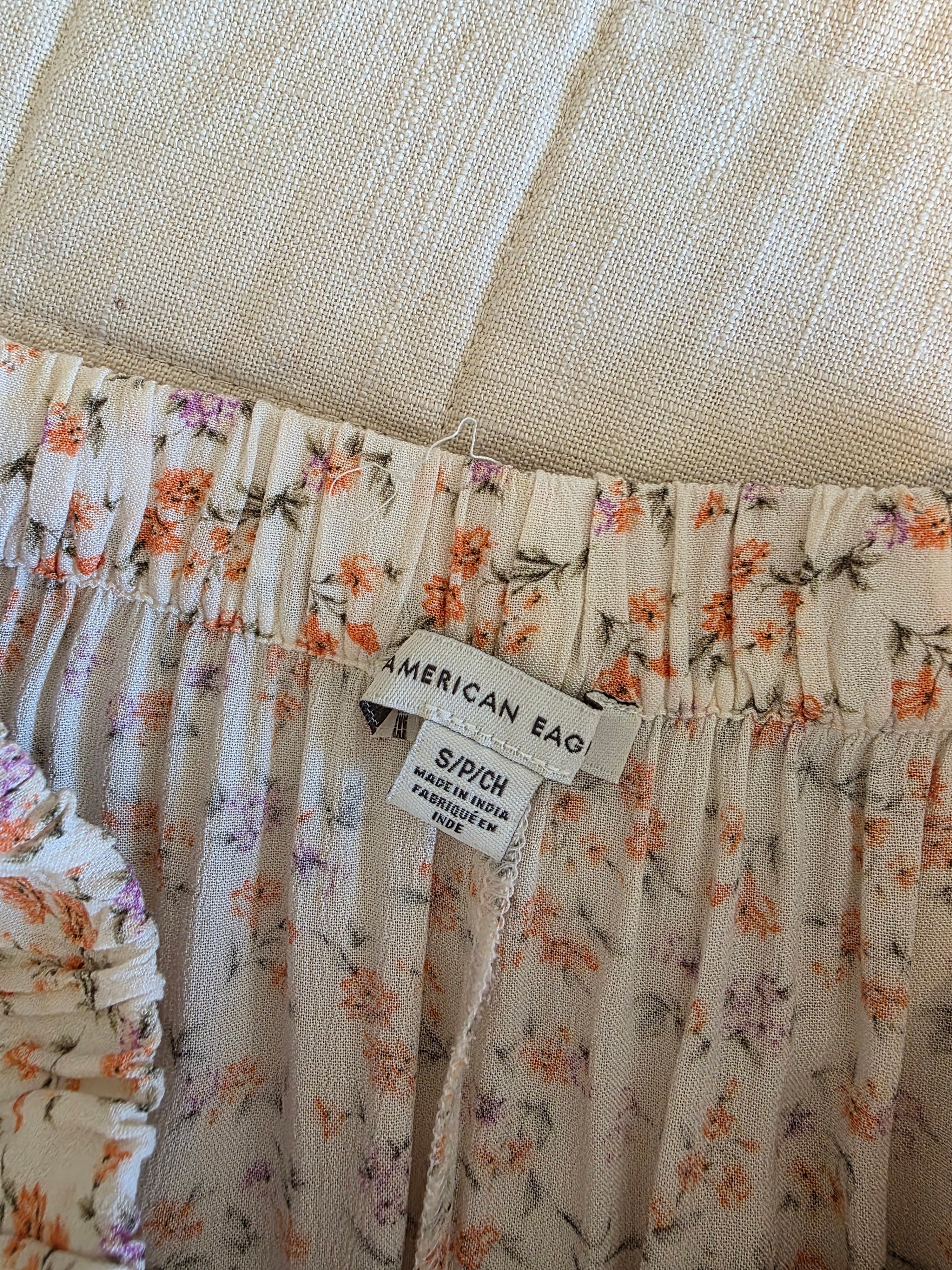 Dainty Floral Maxi Skirt (S)