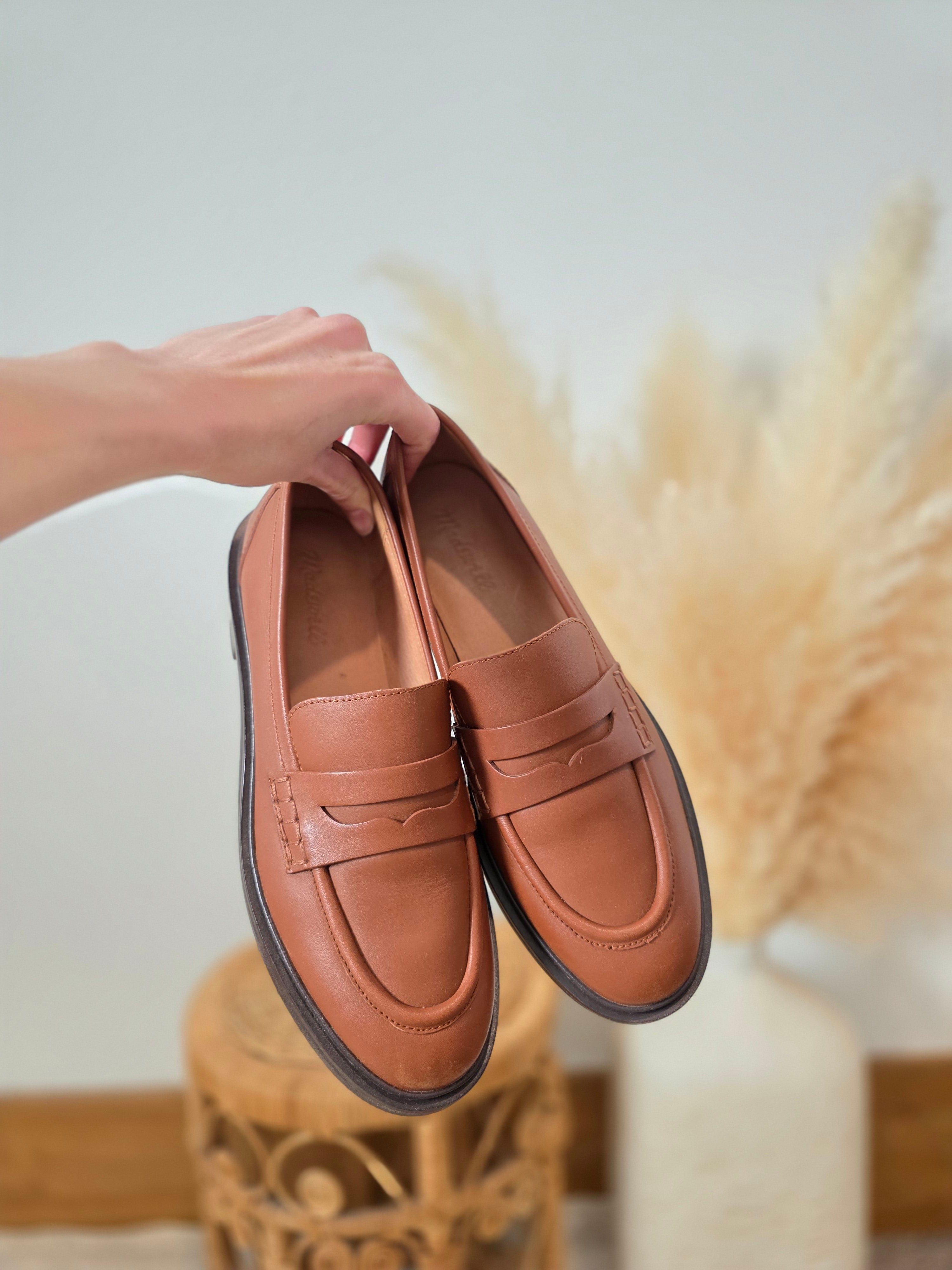 Madewell Brown Leather Loafers (10)