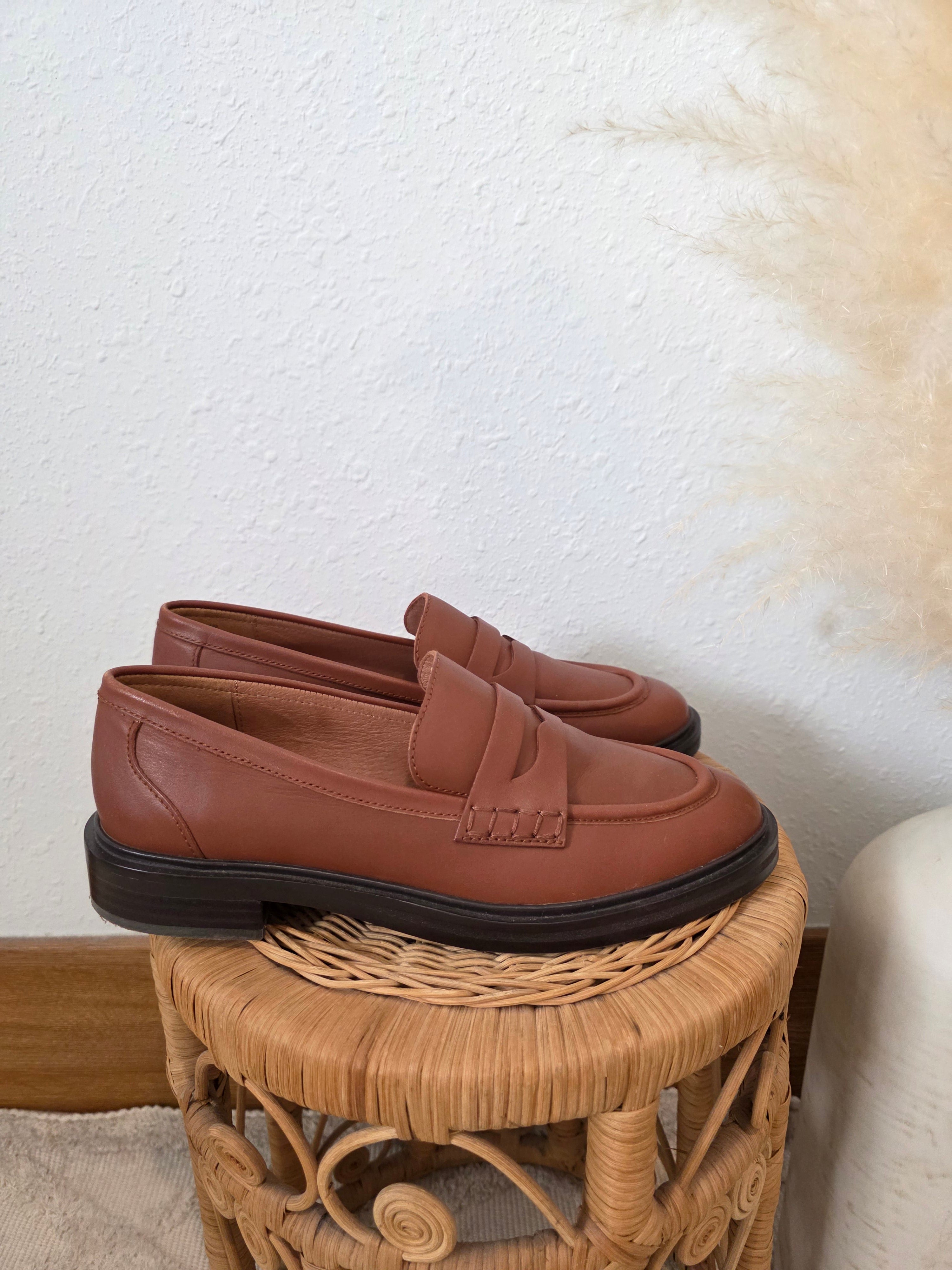 Madewell Brown Leather Loafers (10)