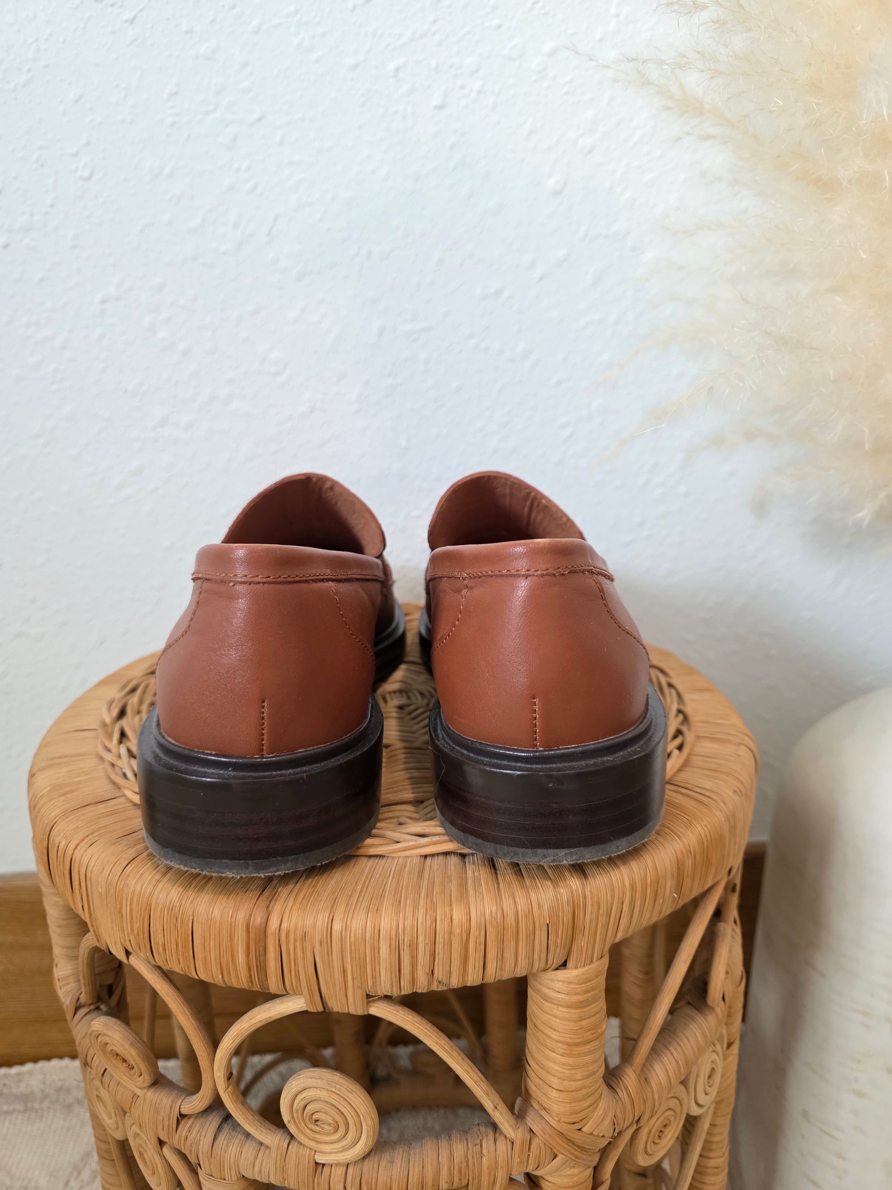 Madewell Brown Leather Loafers (10)