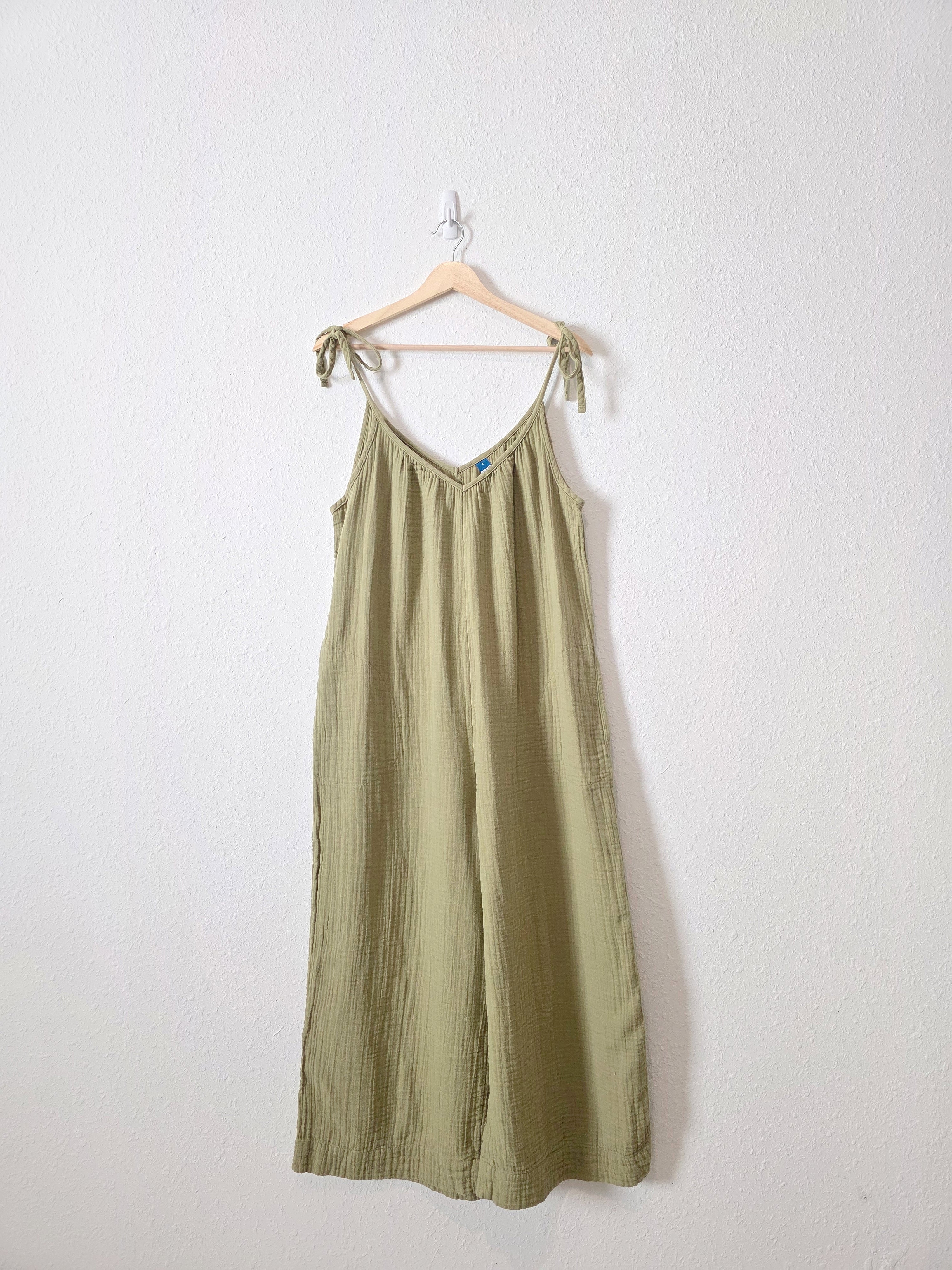 Gauze Wide Leg Jumpsuit (L)