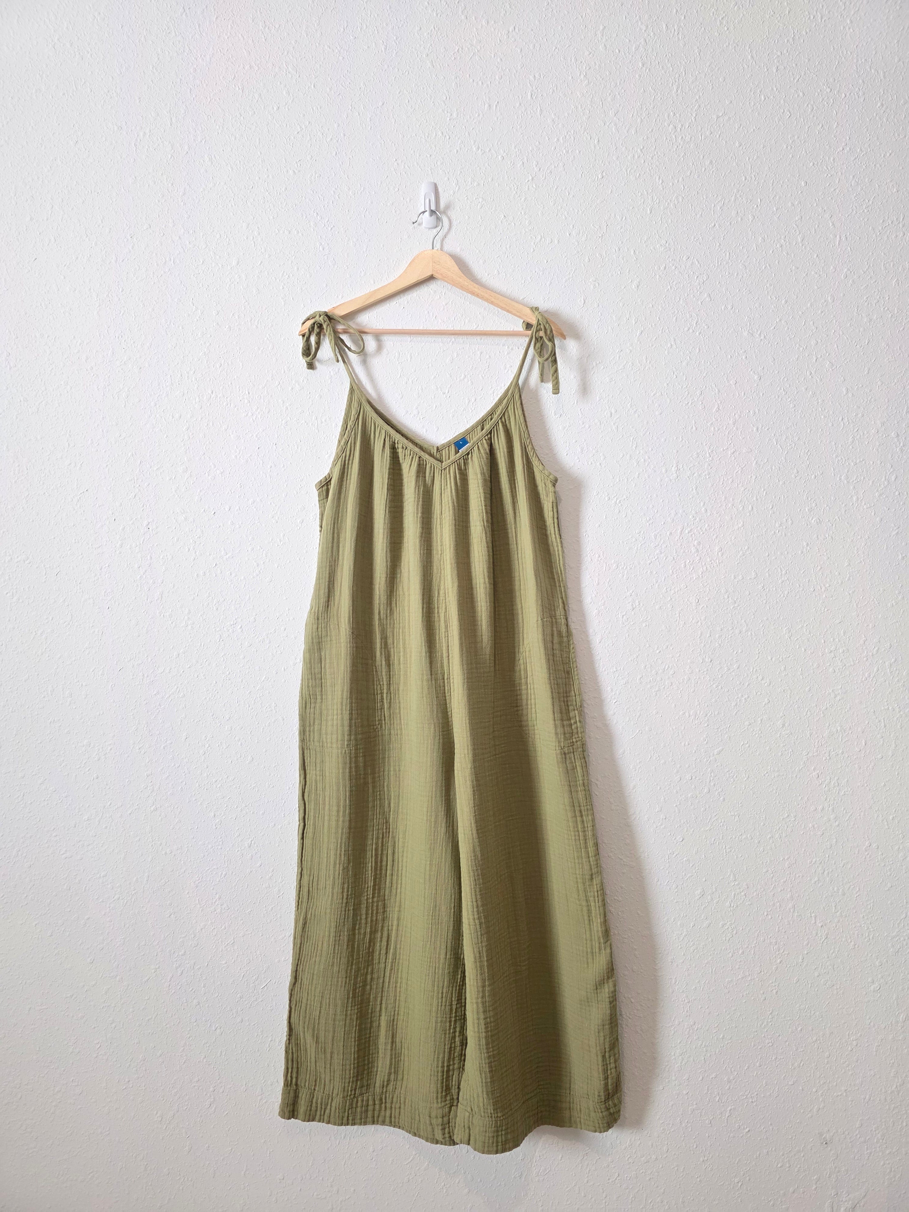 Gauze Wide Leg Jumpsuit (L)