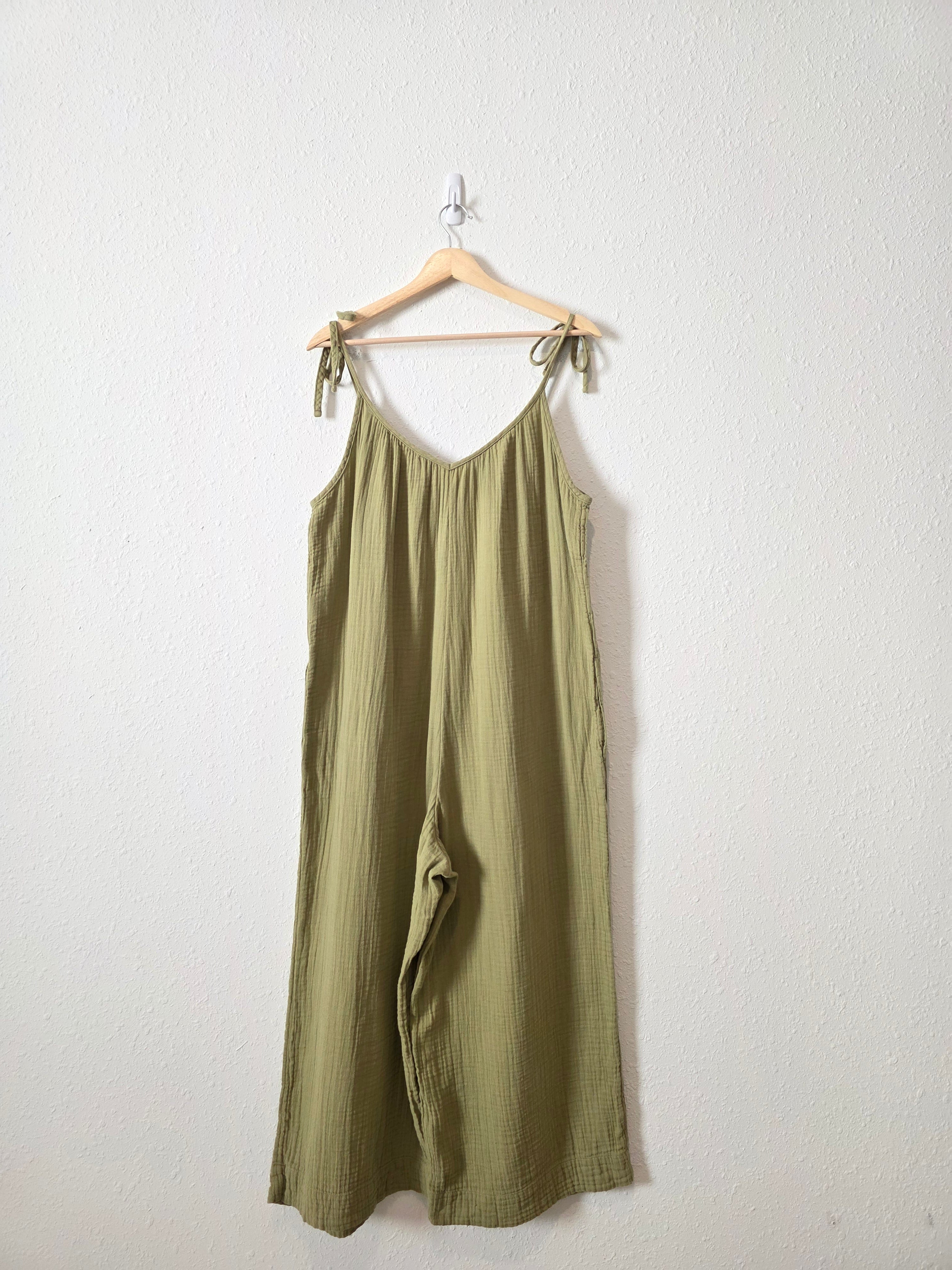 Gauze Wide Leg Jumpsuit (L)