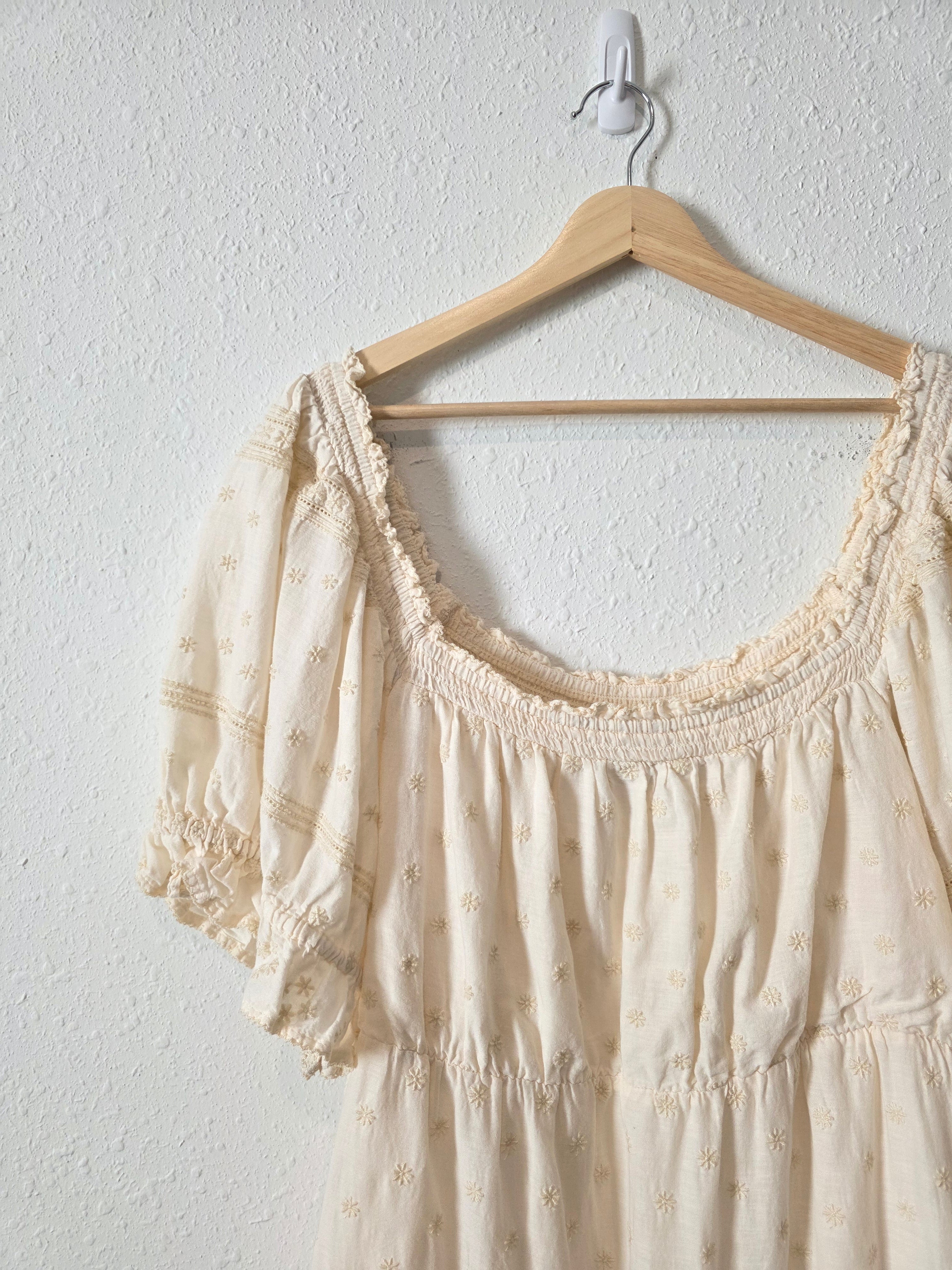 Floral Embroidered Babydoll Dress (XXL)