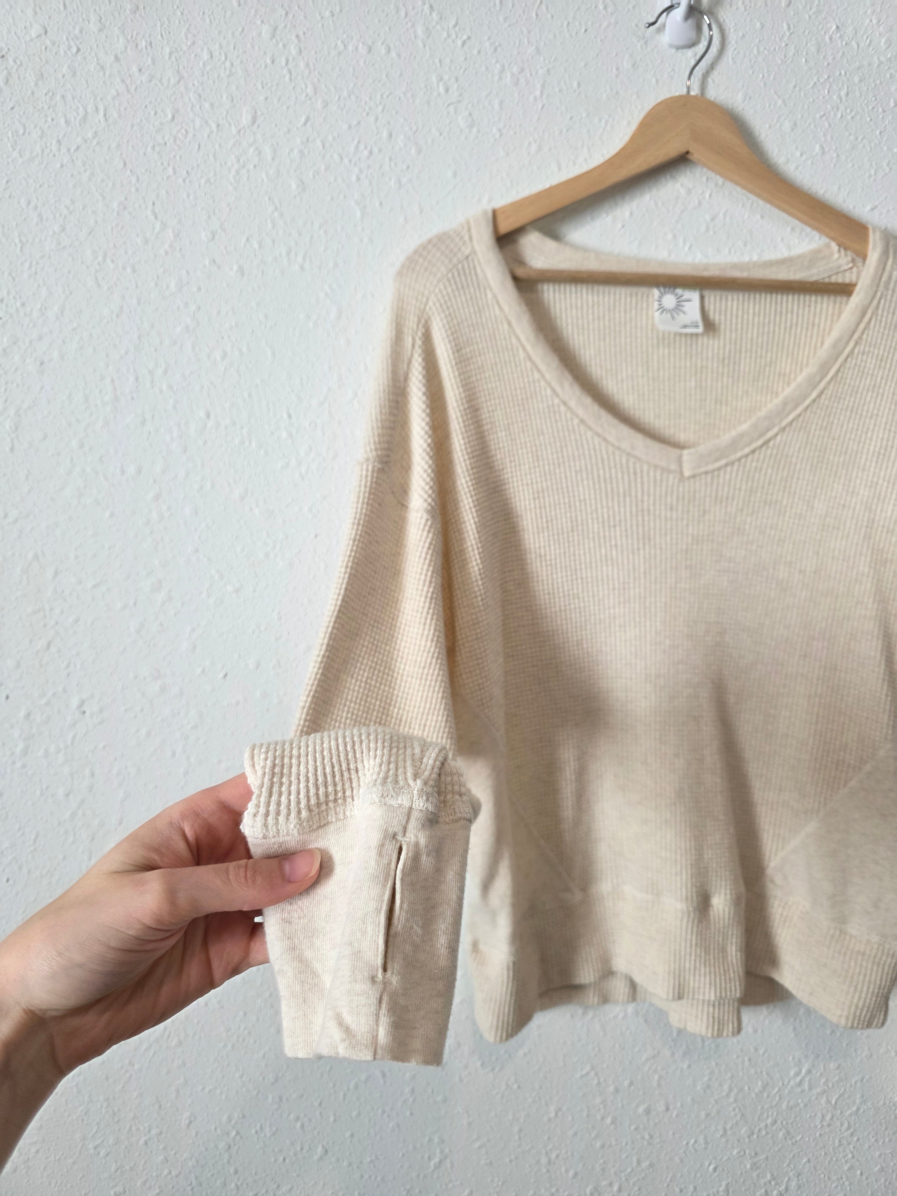 Aerie Long Sleeve Waffle Tee (S)