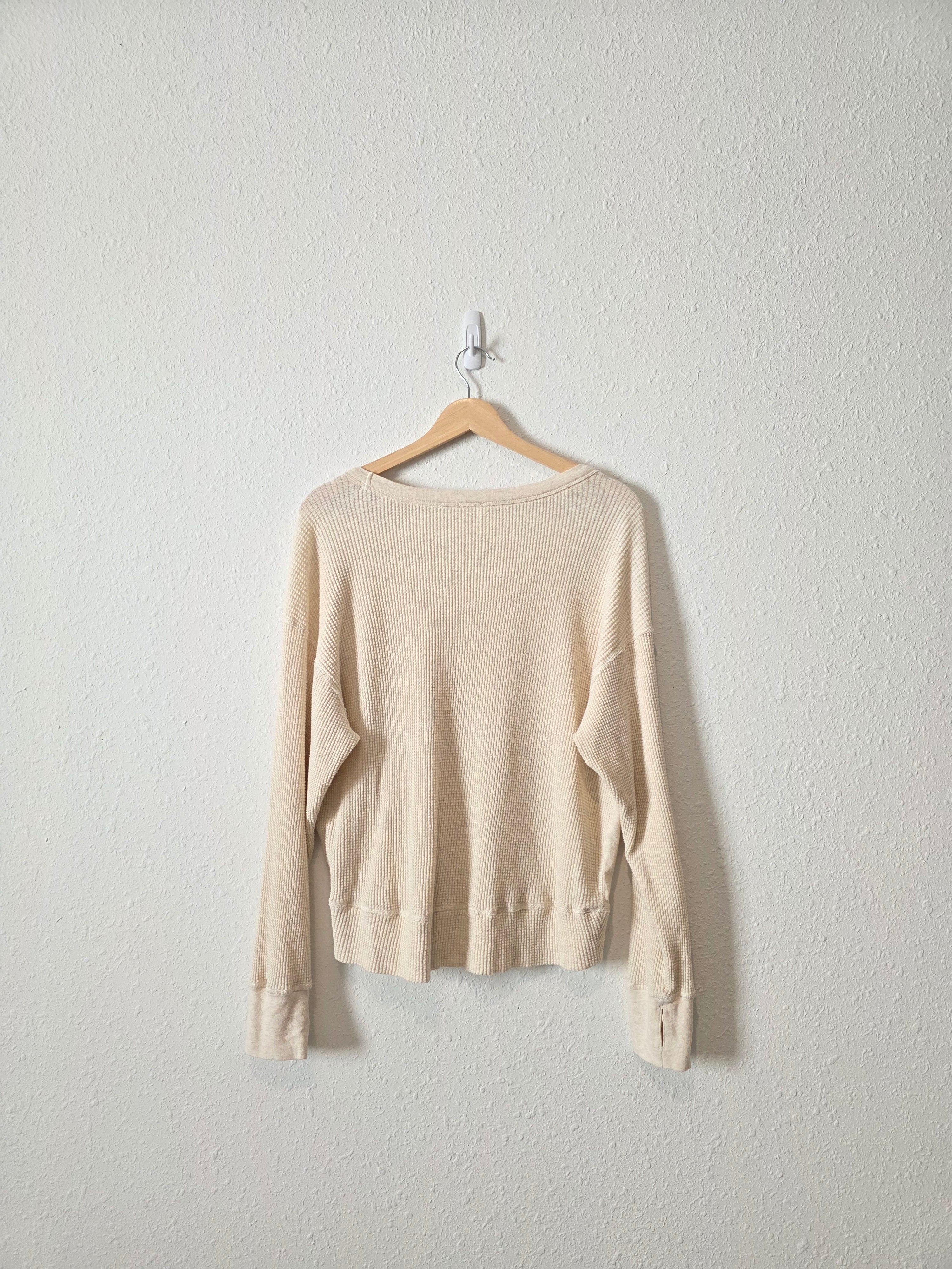 Aerie Long Sleeve Waffle Tee (S)