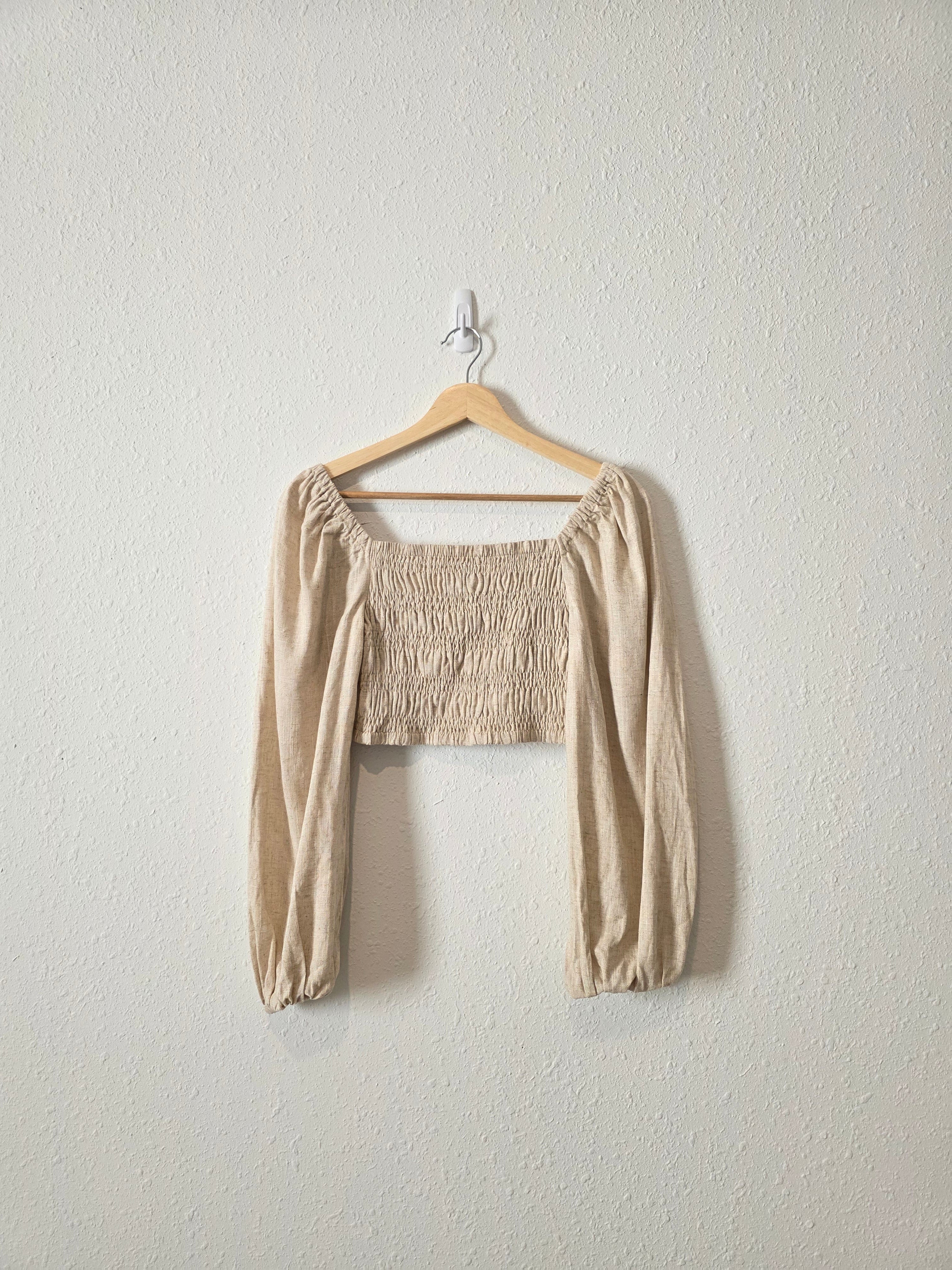 Bohme Smocked Linen Top (M)
