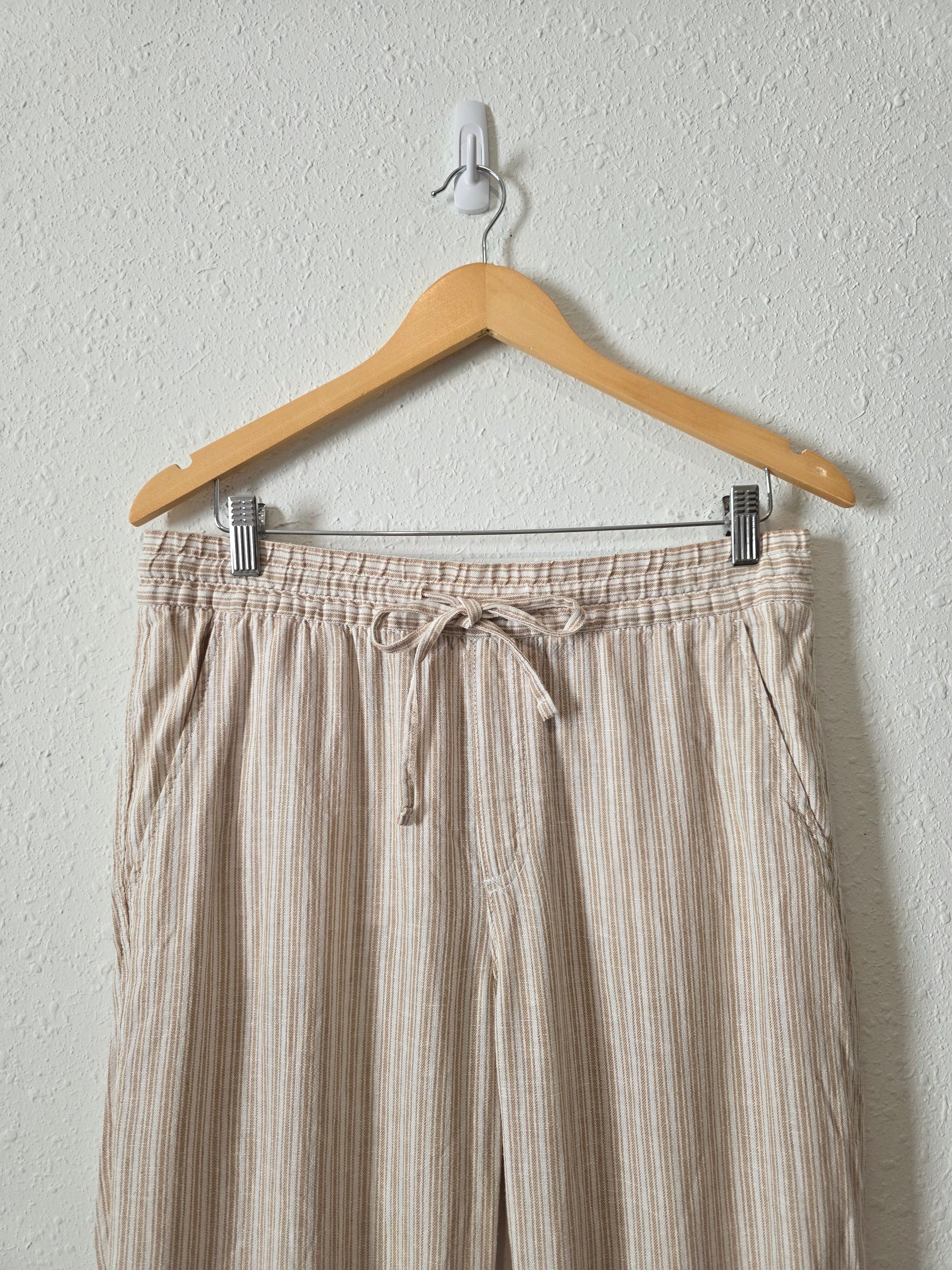 Gap Linen Striped Easy Pants (M)