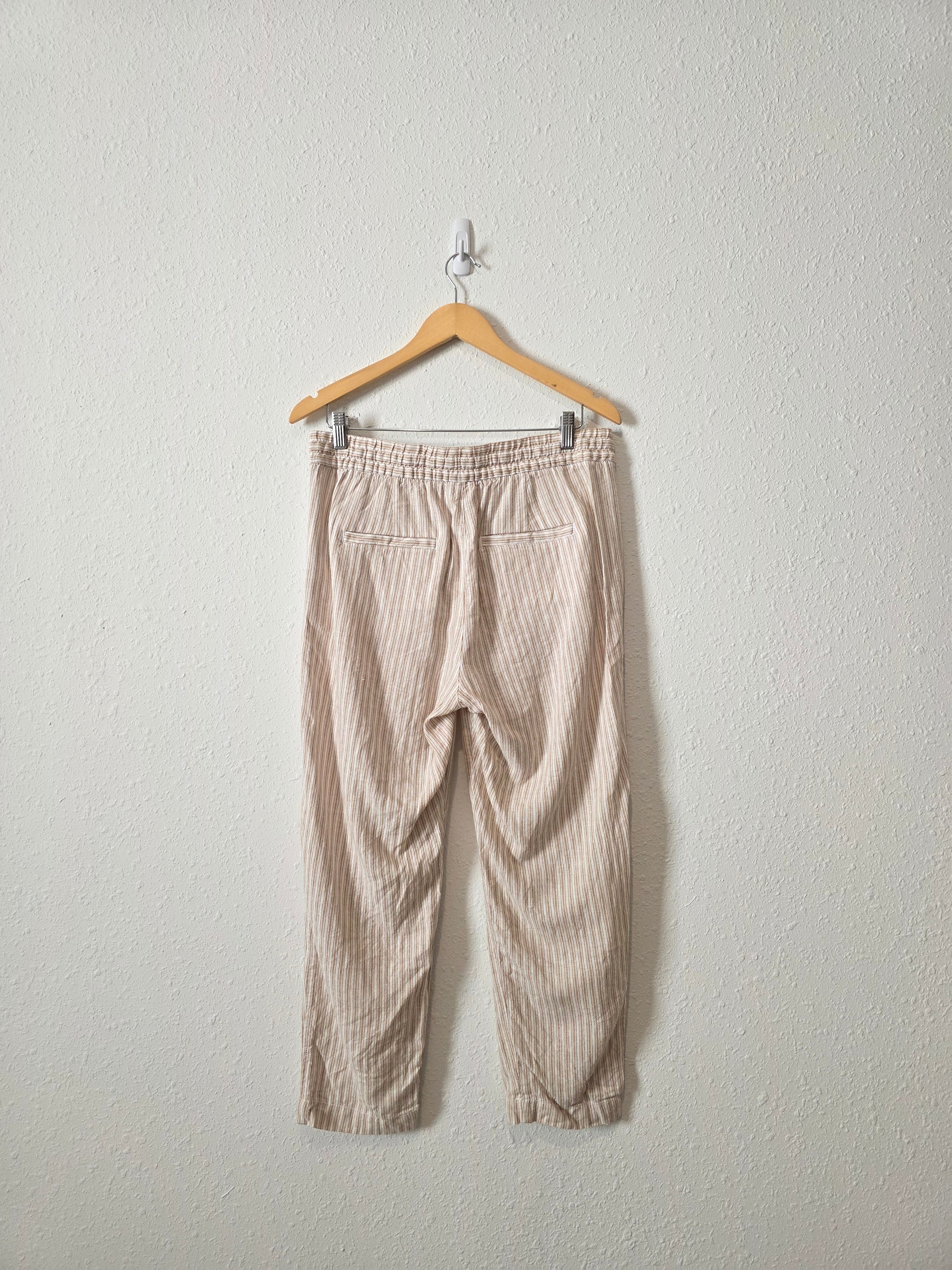 Gap Linen Striped Easy Pants (M)