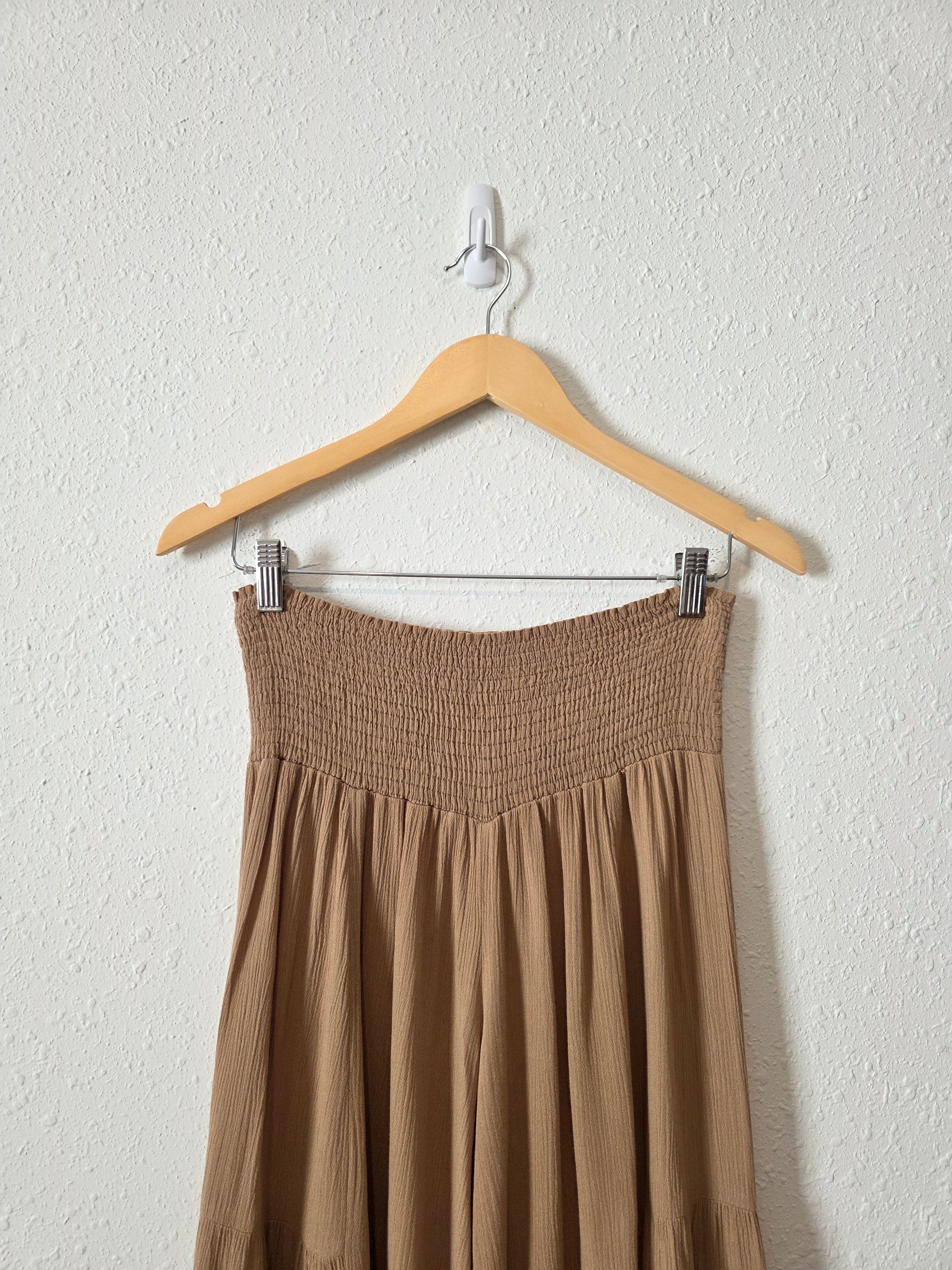 Brown Flowy Wide Leg Pants (L)