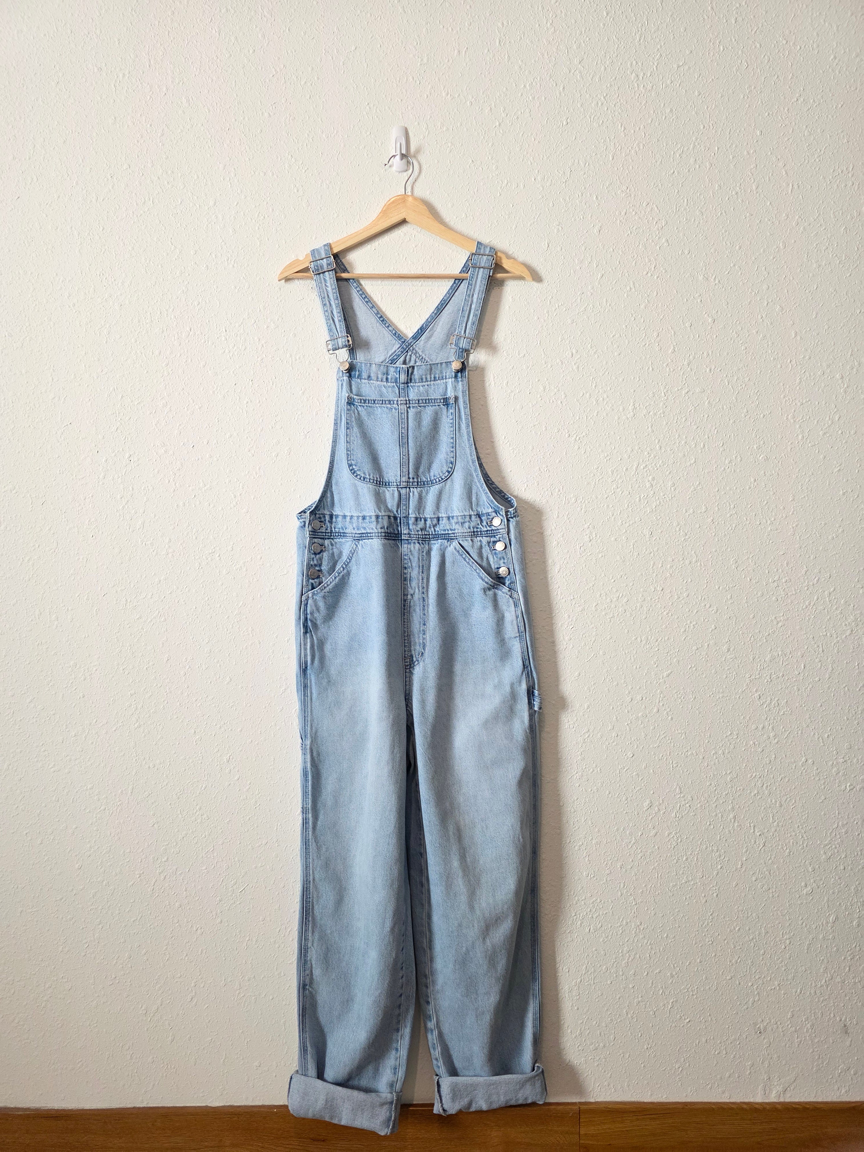 Madewell Light Wash Denim Overalls (MT)