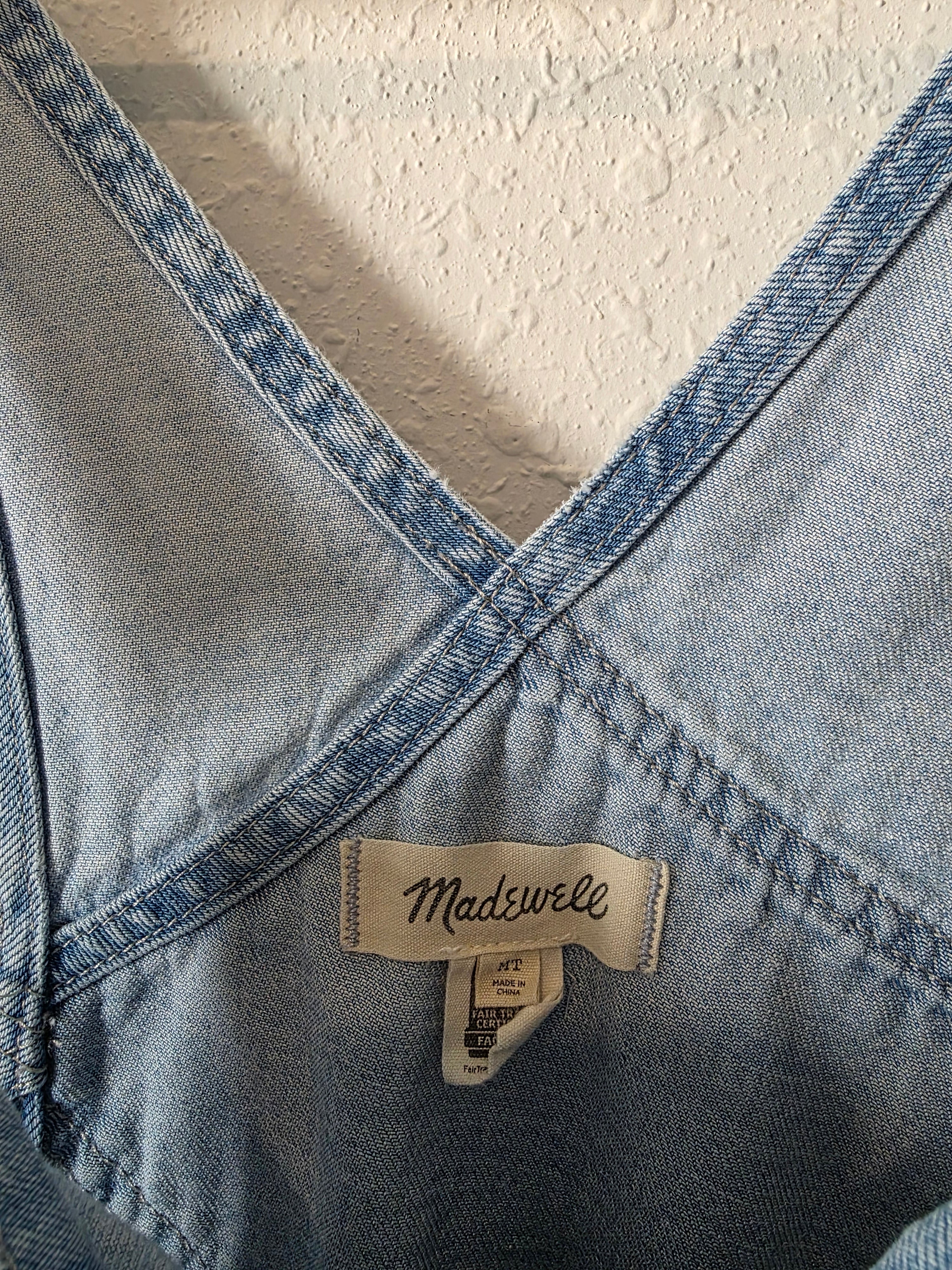 Madewell Light Wash Denim Overalls (MT)
