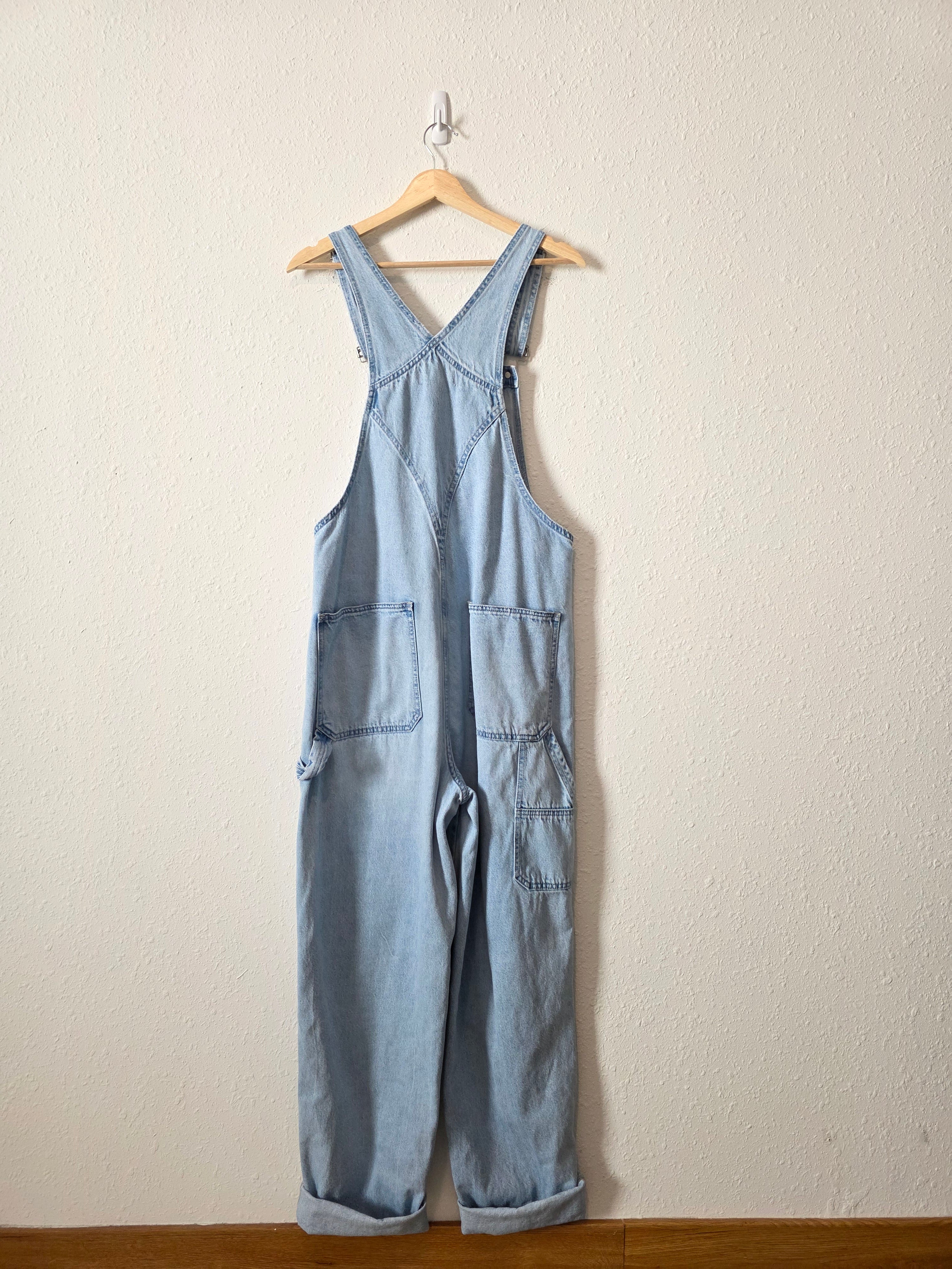 Madewell Light Wash Denim Overalls (MT)