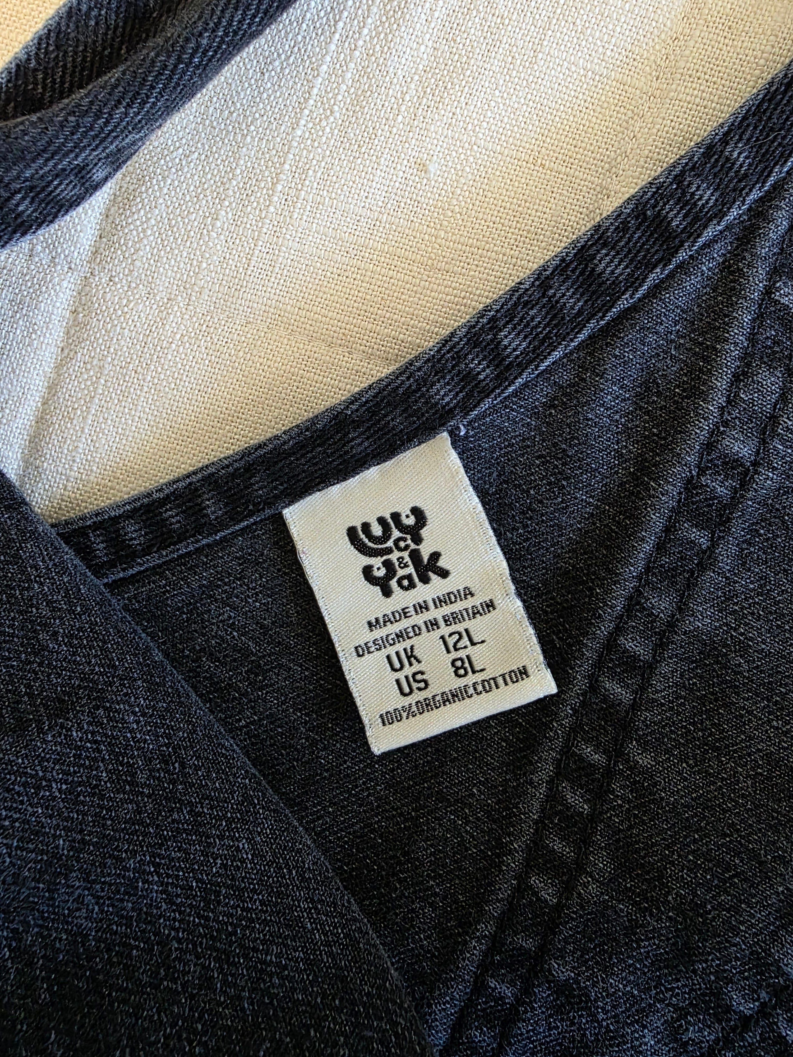Lucy & Yak Black Denim Overalls (8L)