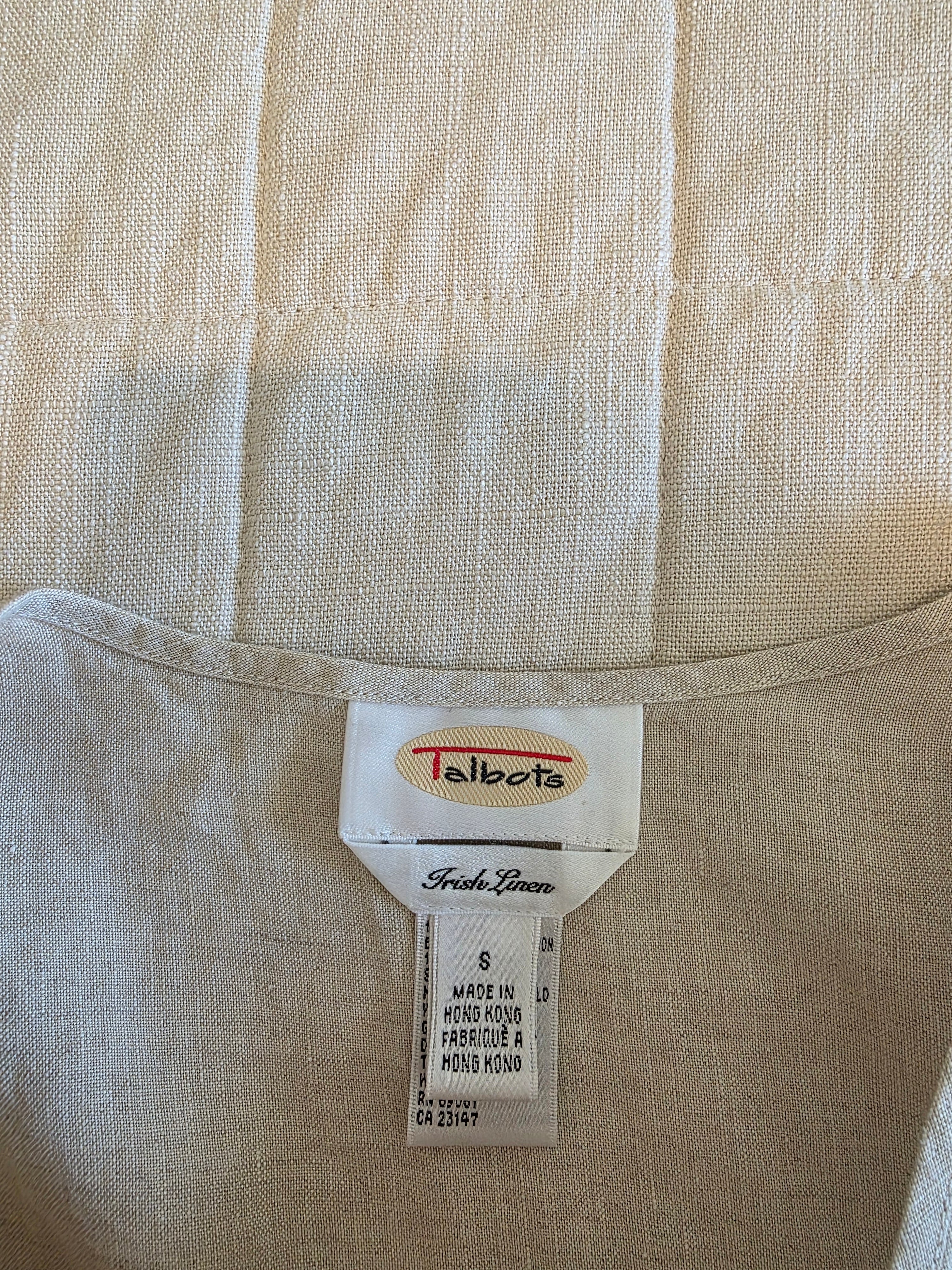 Vintage Floral Linen Tank (S)