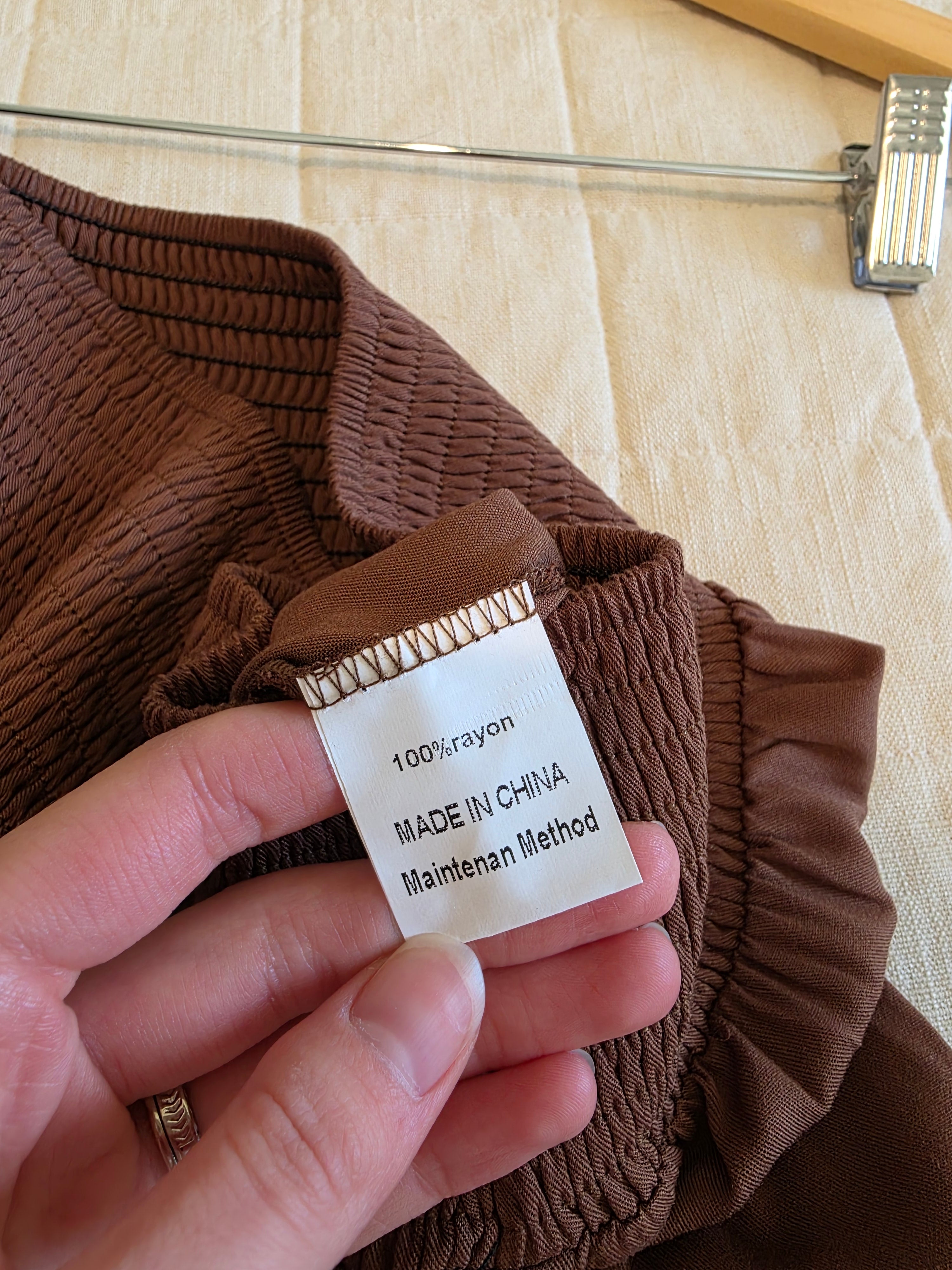 NEW Brown Tiered Midi Skirt (M)