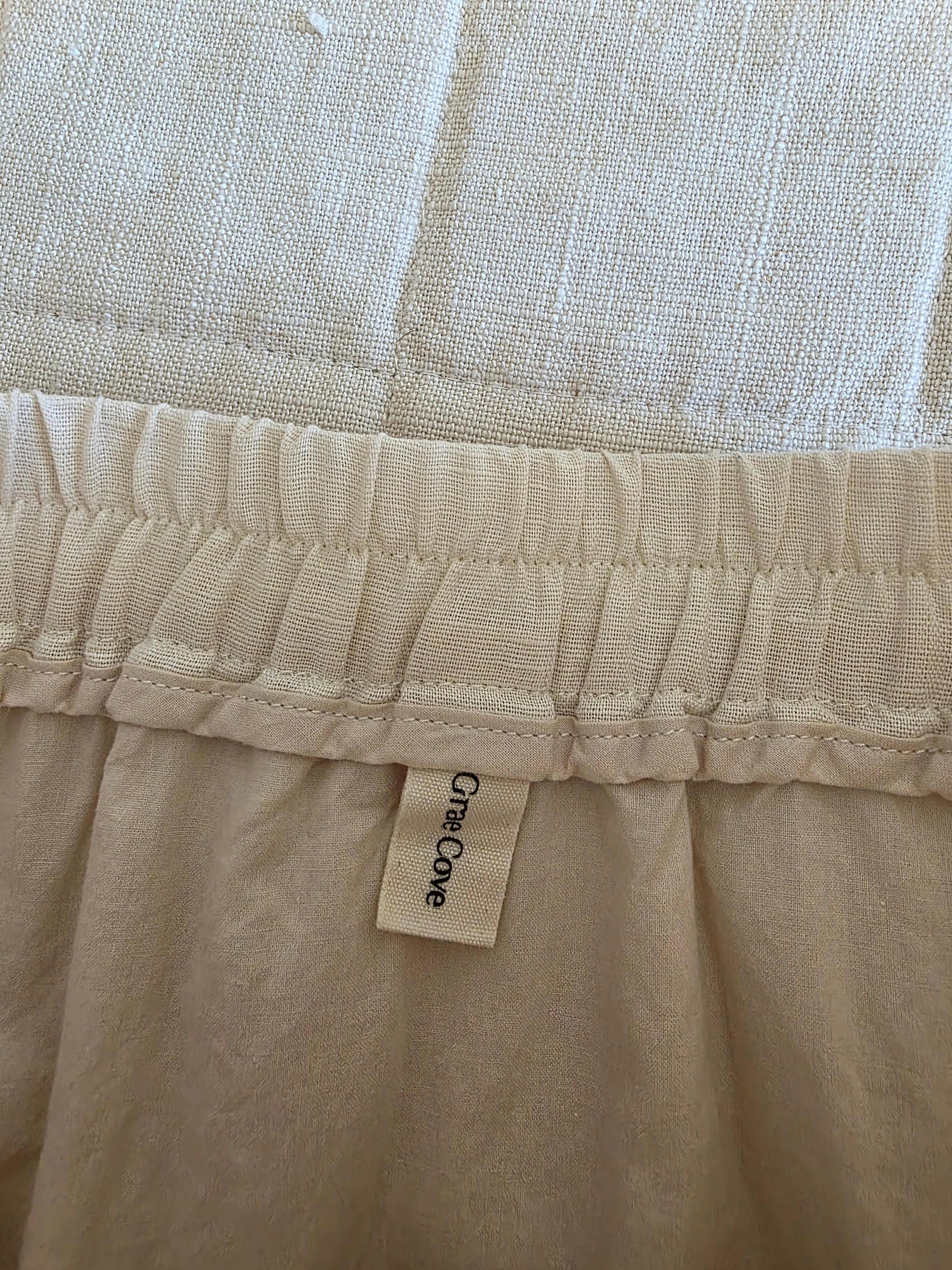 Grae Cove Cotton Linen Midi Skirt (S)