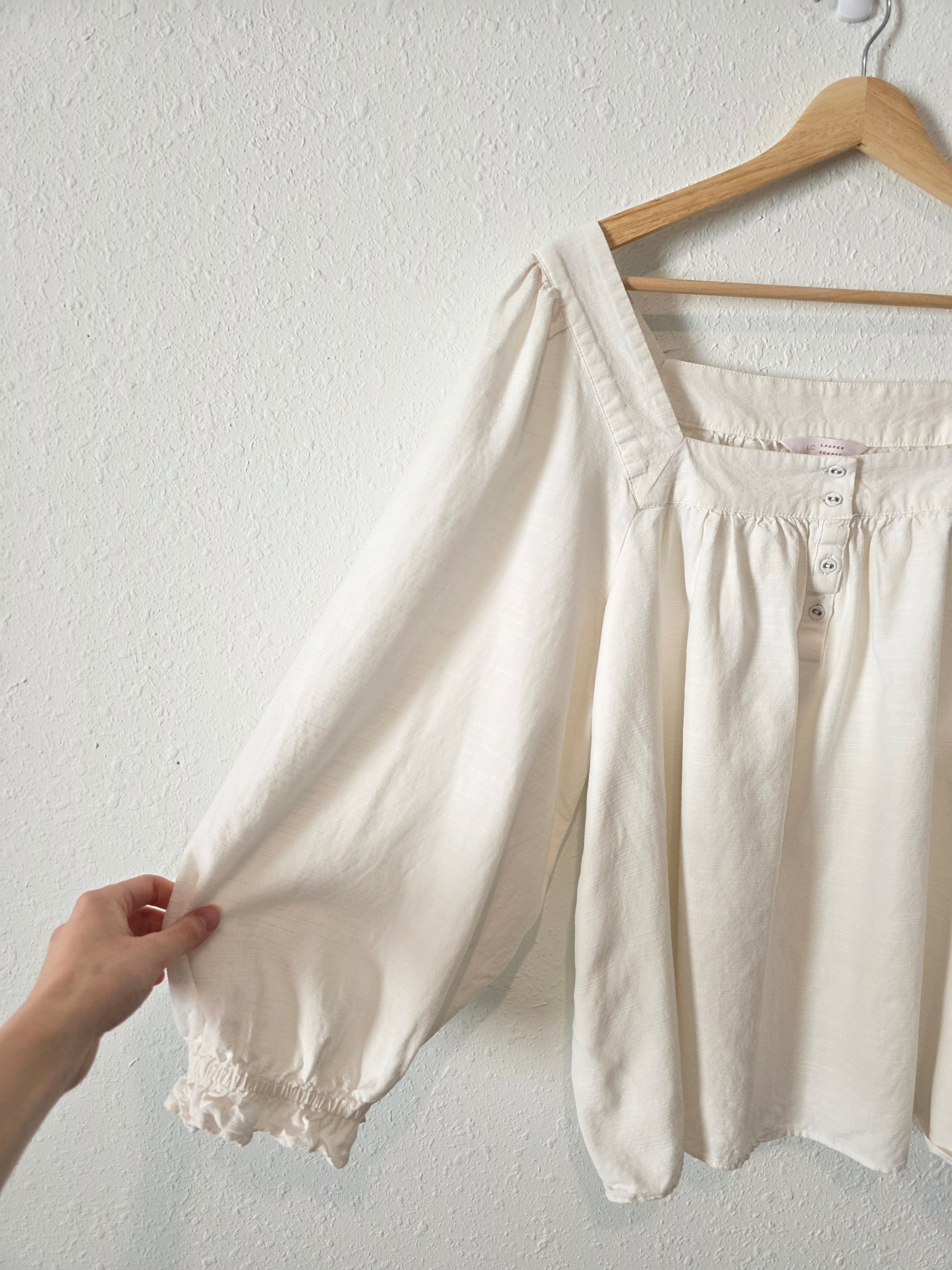 Square Neck Puff Sleeve Top (XXL)