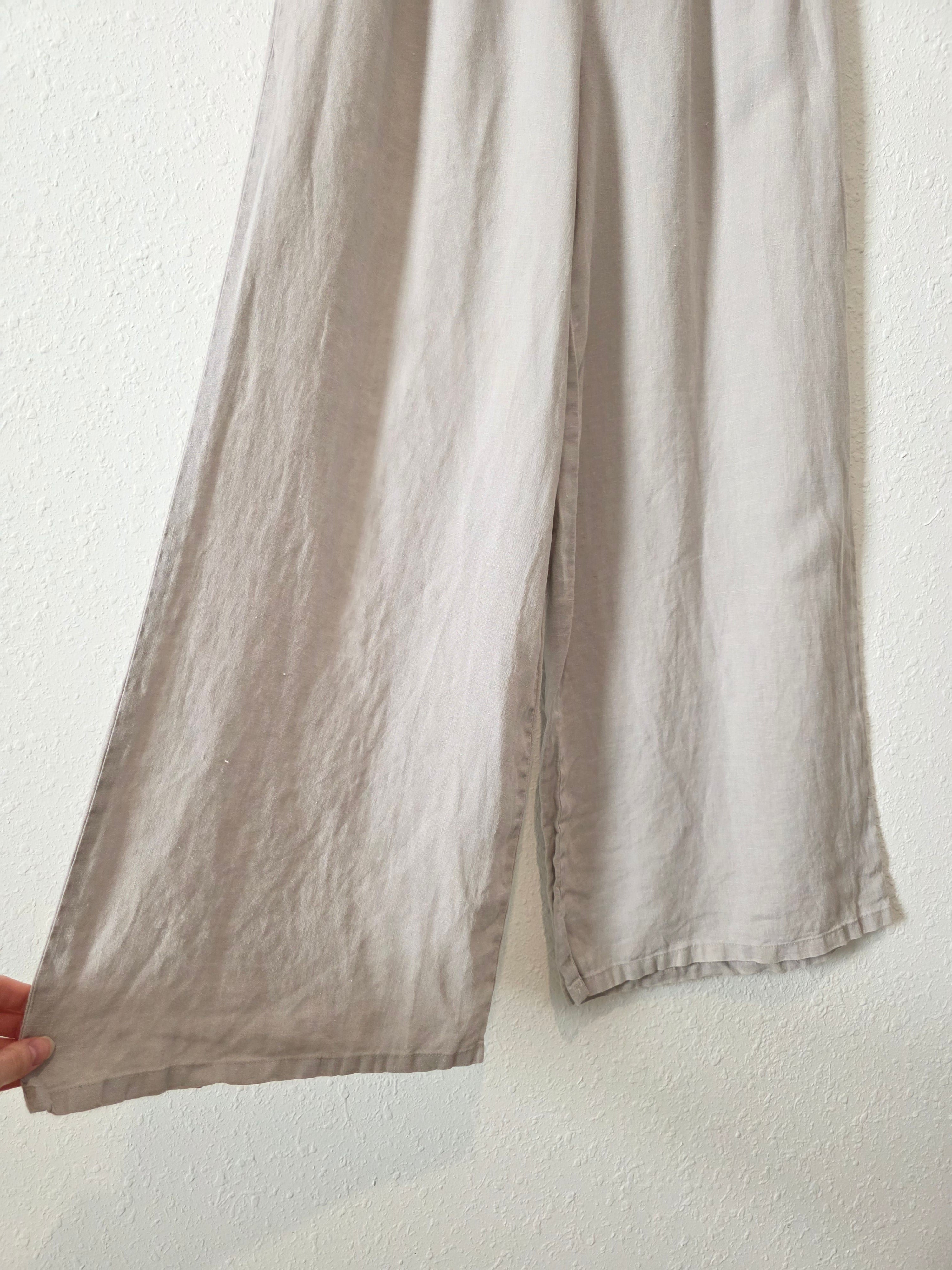 Zara Wide Leg Linen Pants (S)