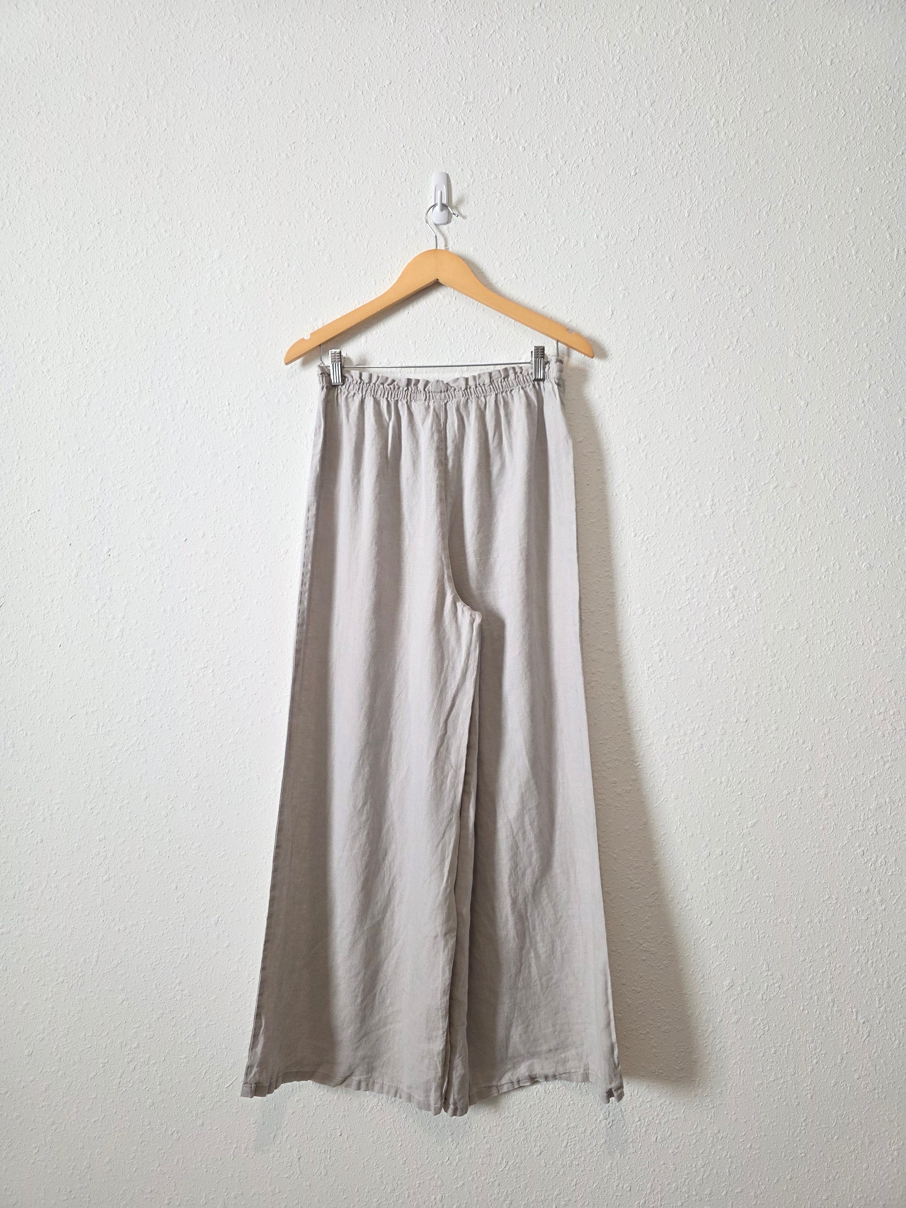 Zara Wide Leg Linen Pants (S)