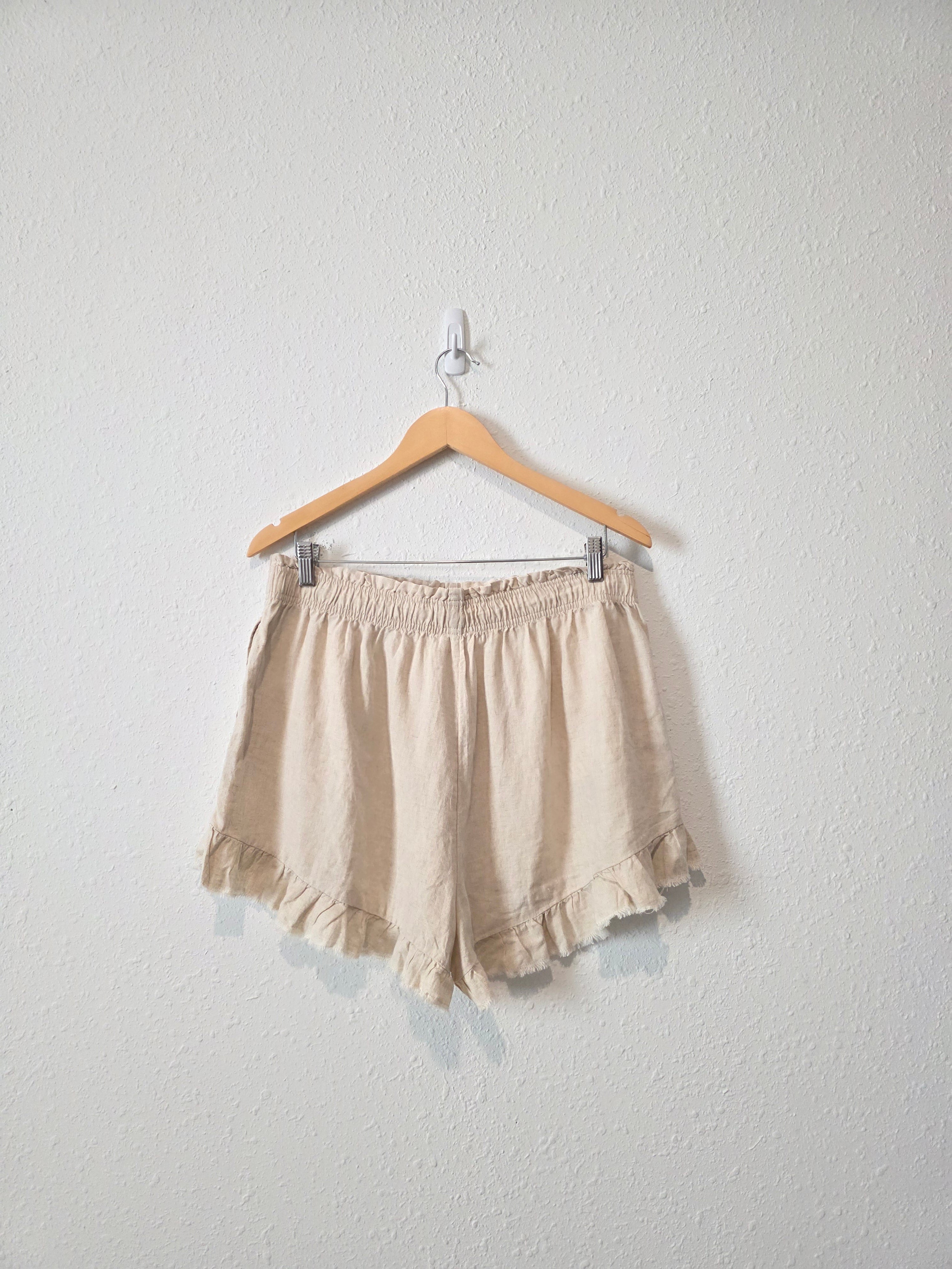 Aerie Linen Blend Shorts (XL)