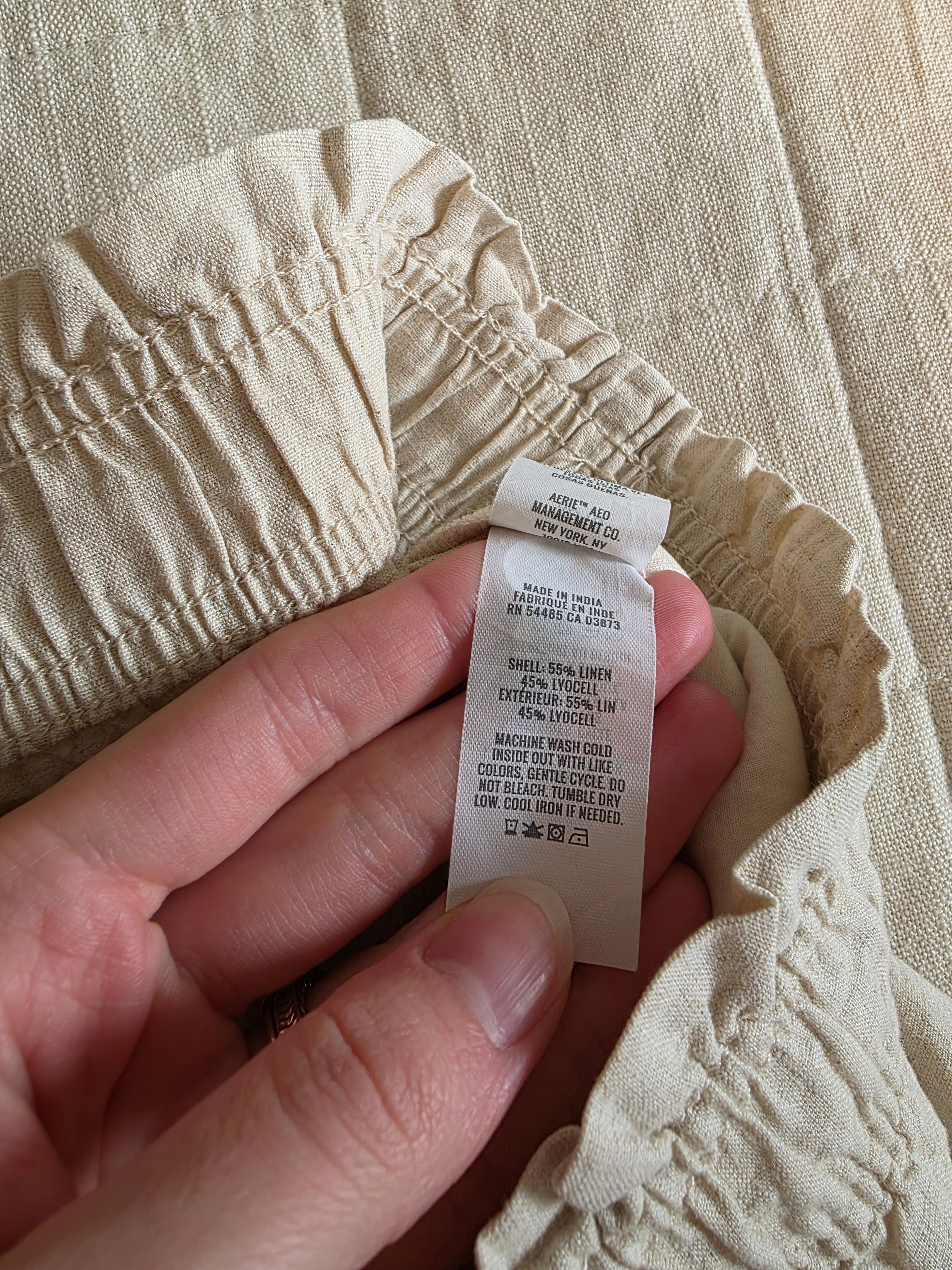 Aerie Linen Blend Shorts (XL)