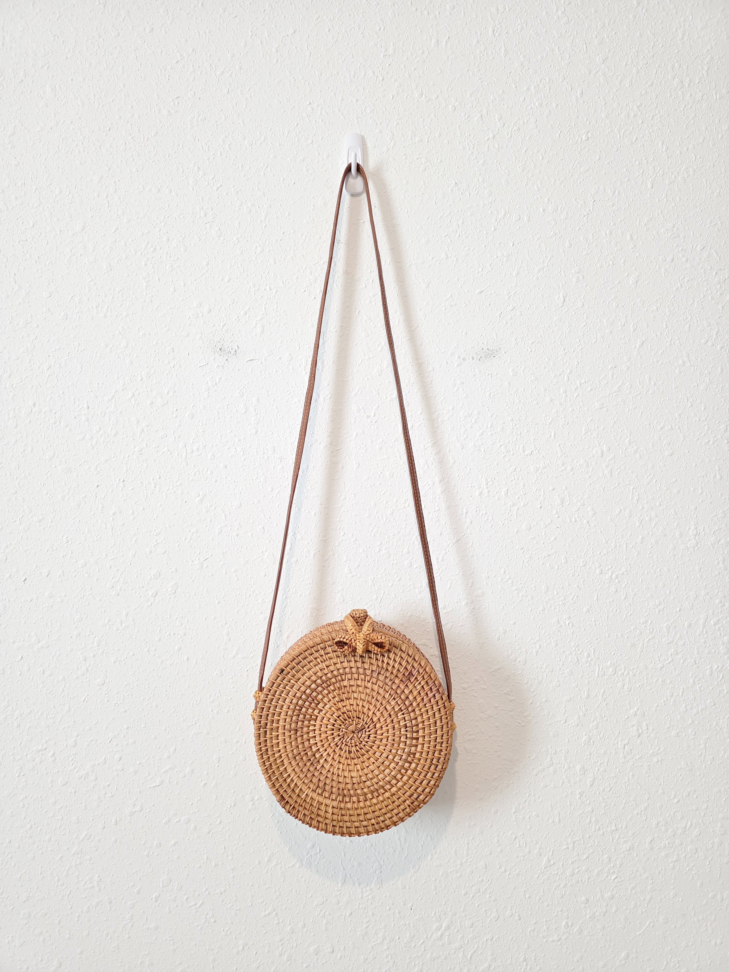 Small Rattan Crossbody Purse