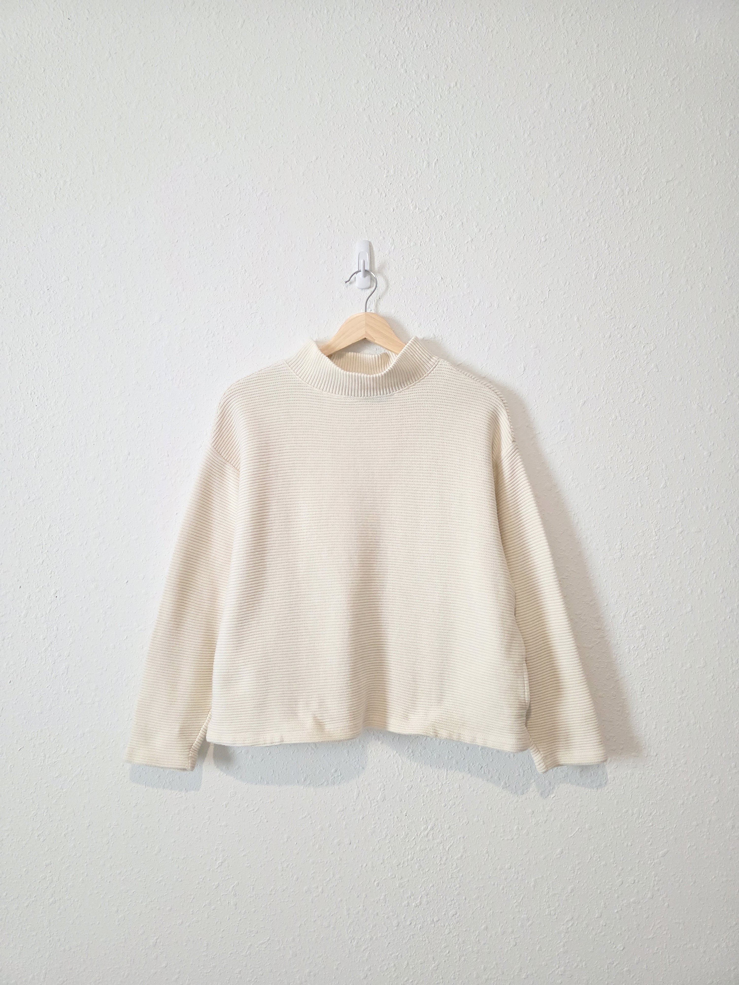 Madewell Ribbed Mockneck Top (S)