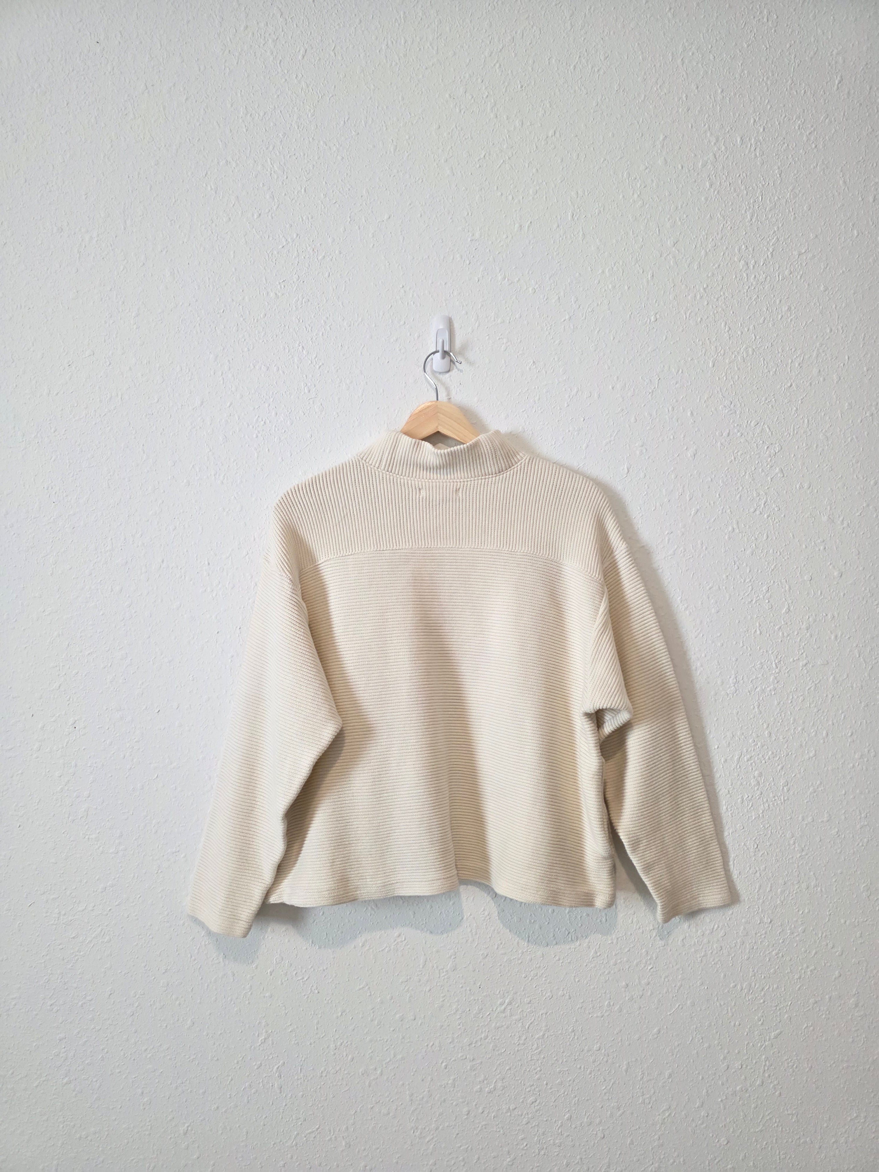 Madewell Ribbed Mockneck Top (S)