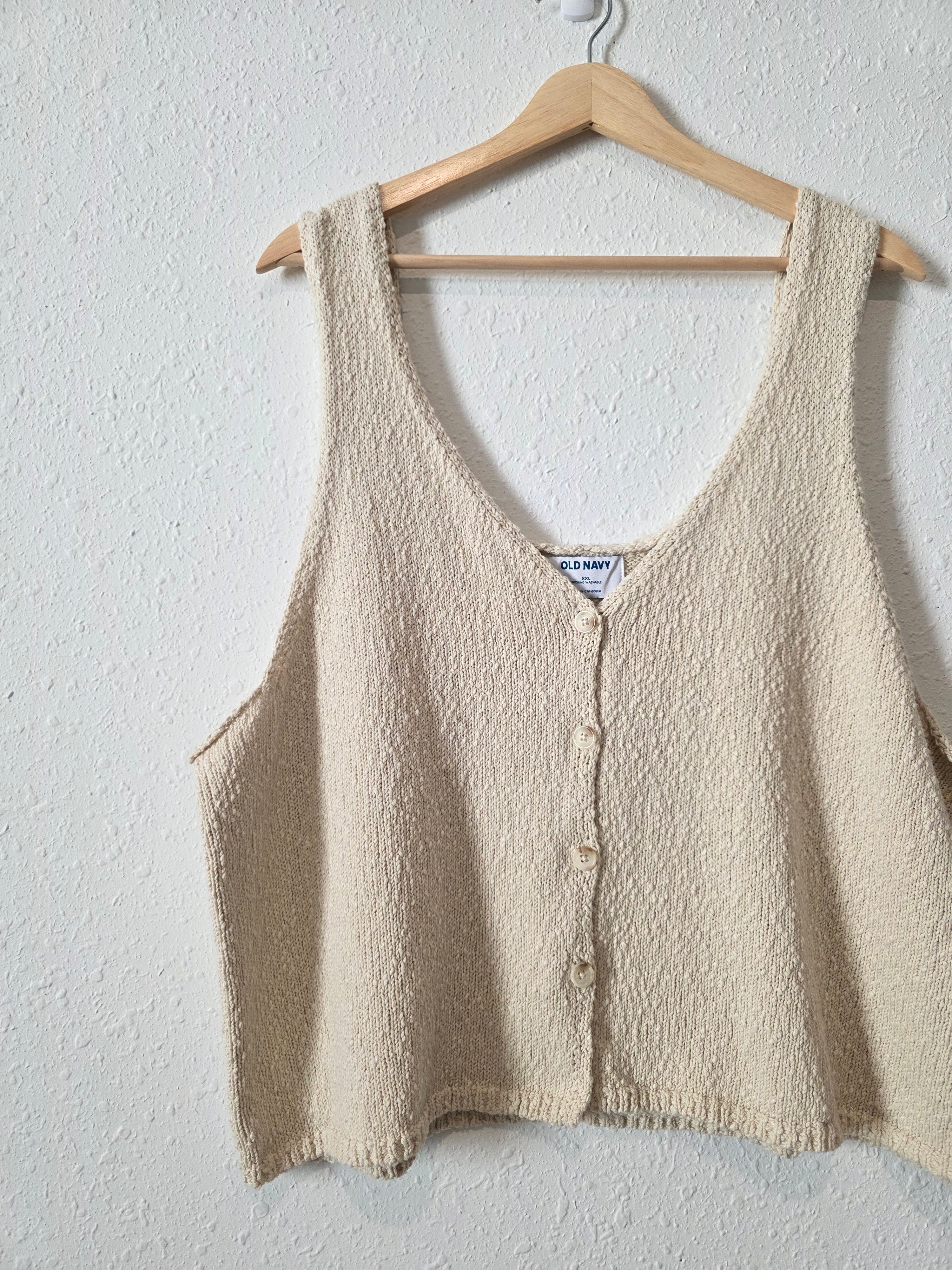 NEW Textured Cotton Knit Tank (XXL)