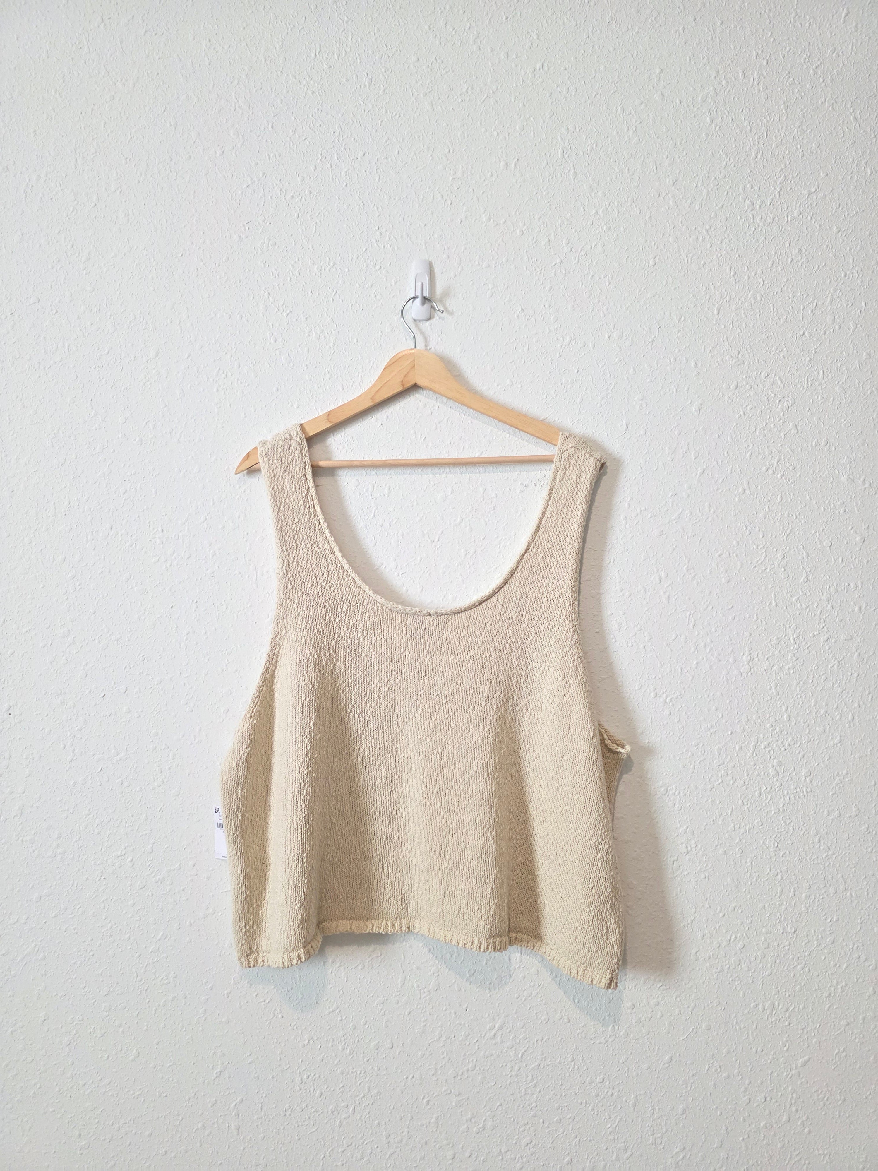 NEW Textured Cotton Knit Tank (XXL)