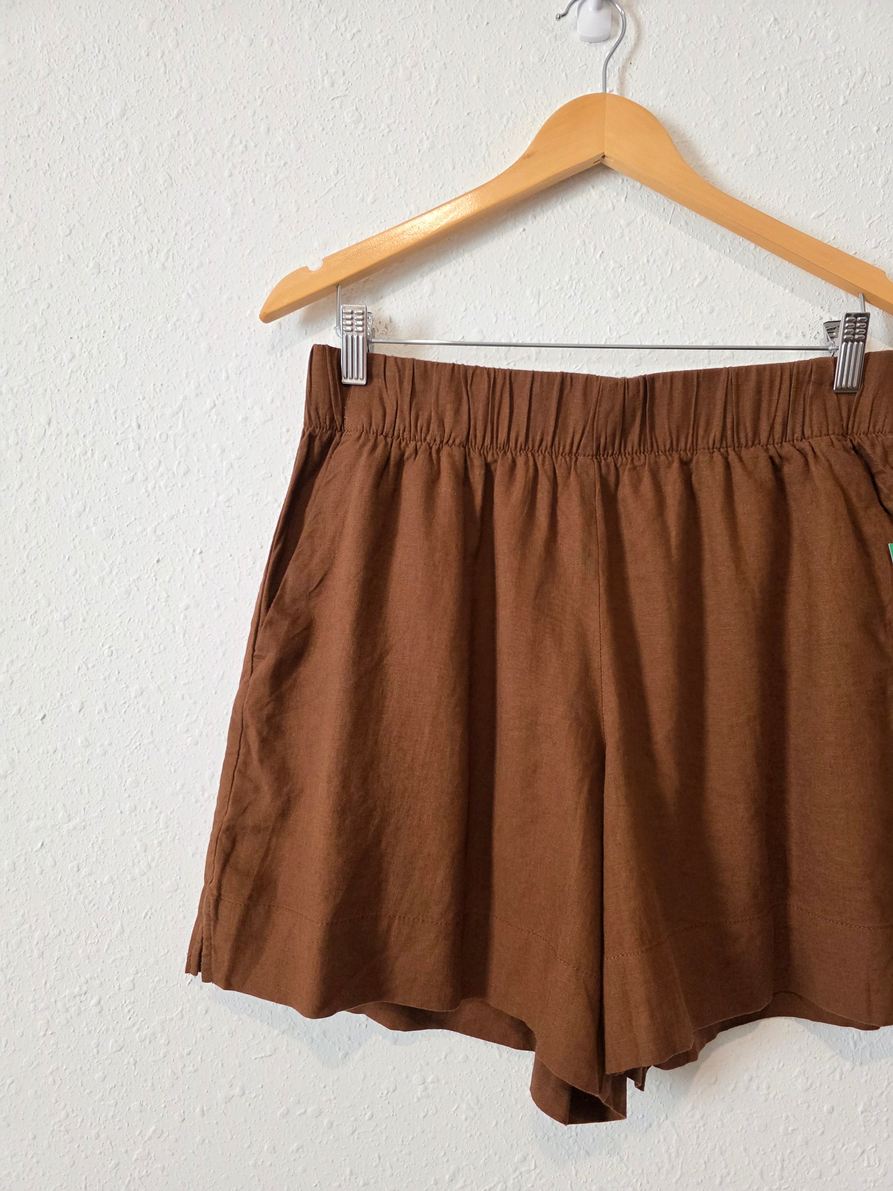 NEW Gap Brown Linen Shorts (M)