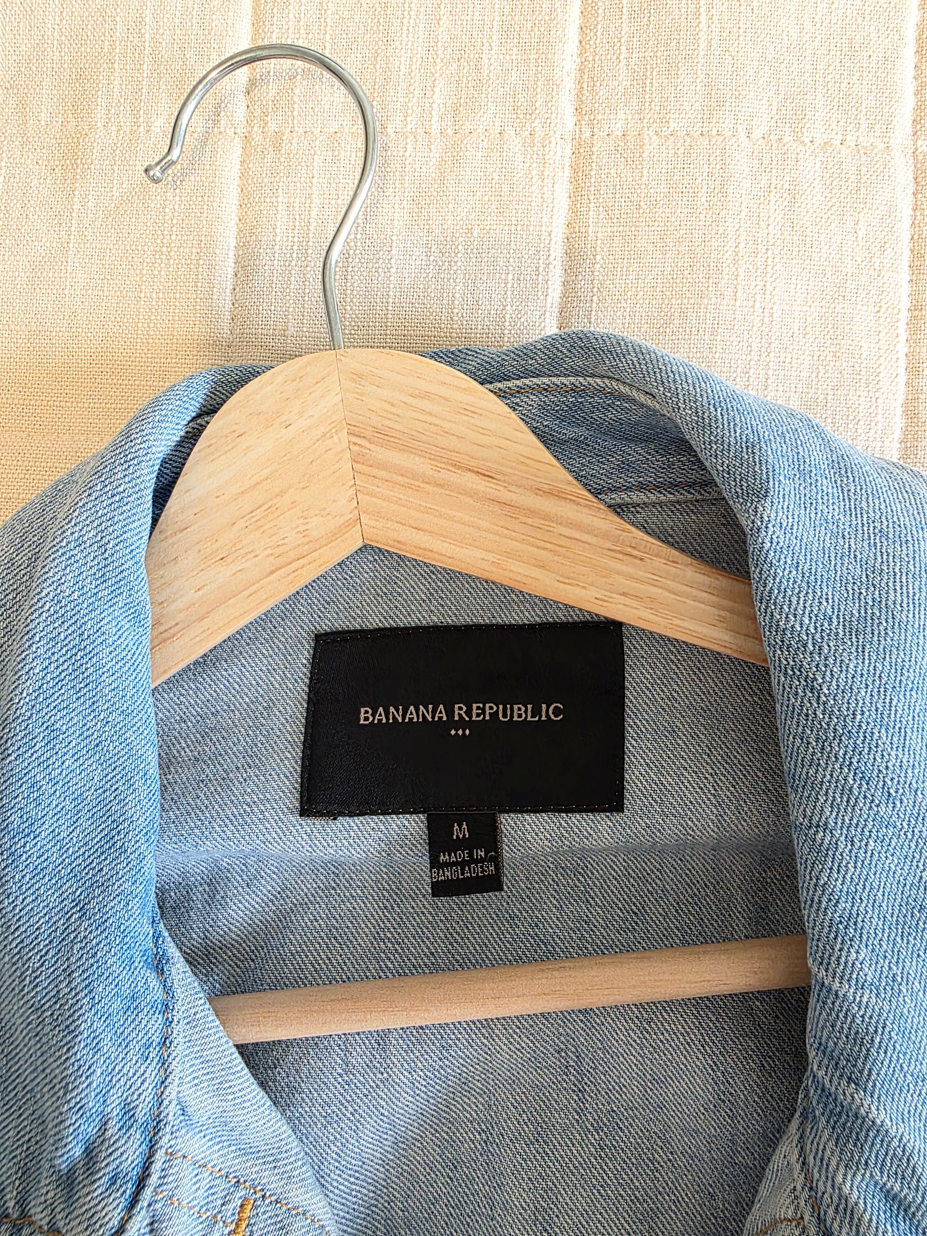 Light Wash Oversized Denim Jacket (M)