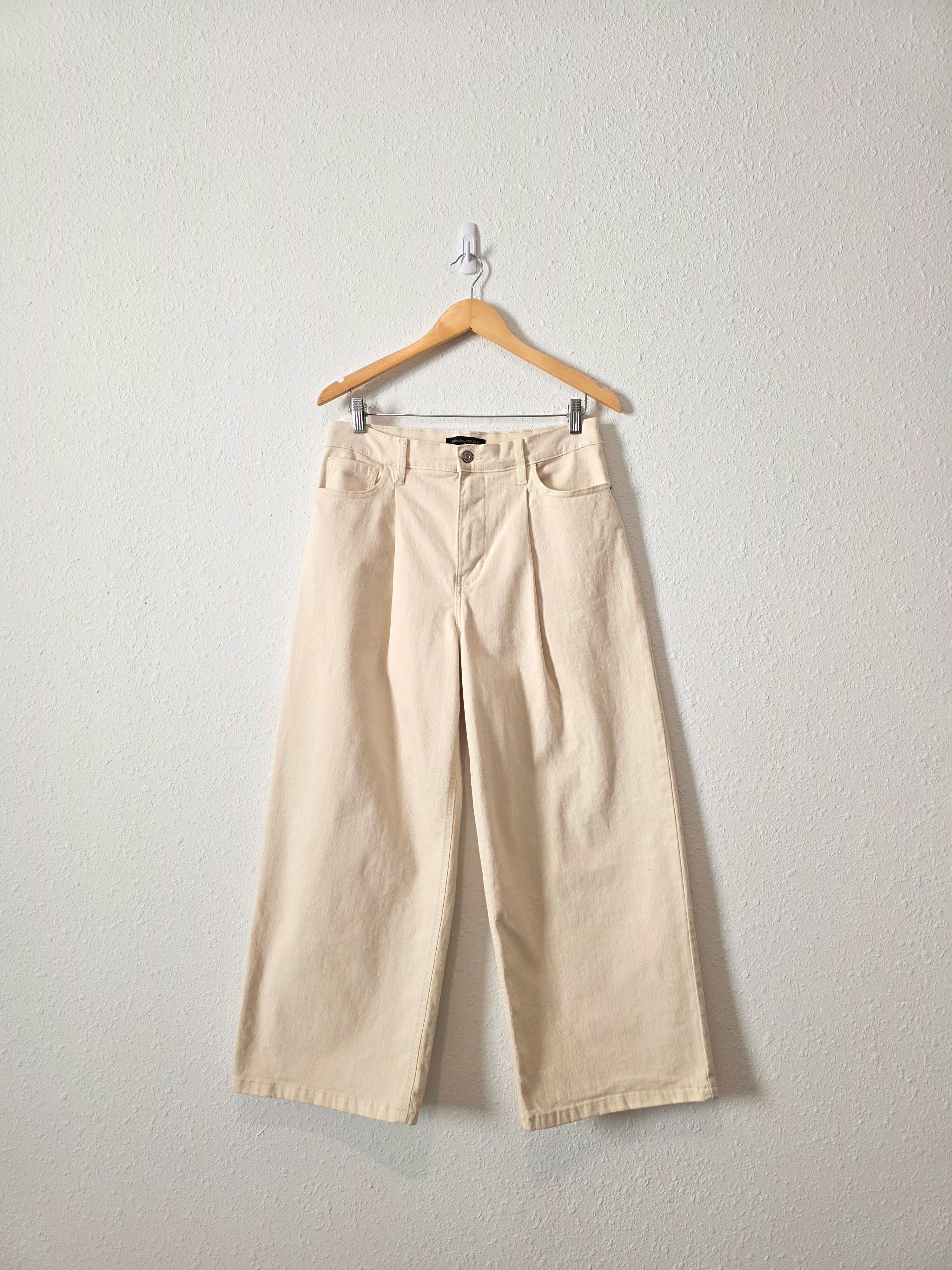 Ecru Wide Leg Jeans (28/6)