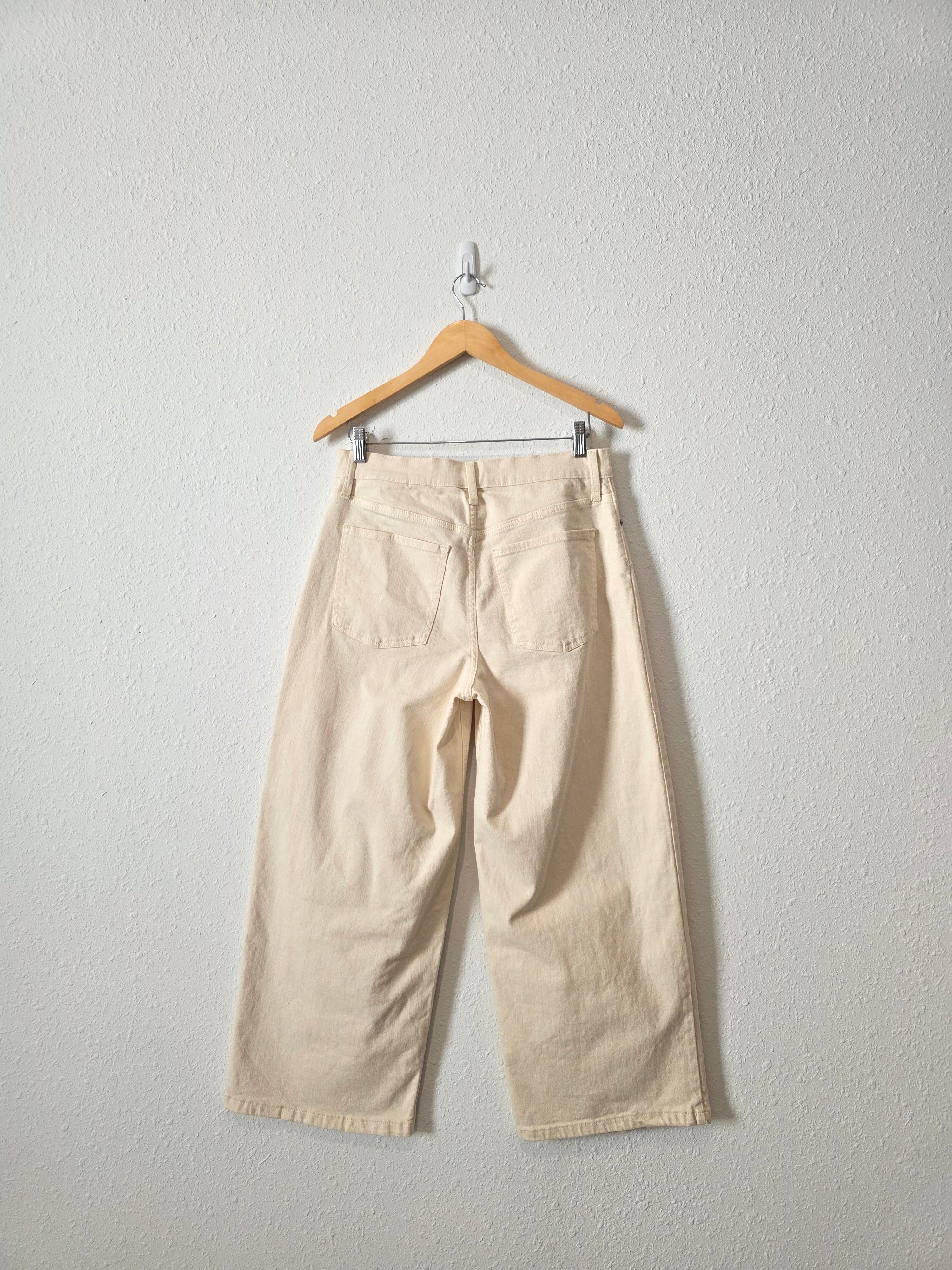 Ecru Wide Leg Jeans (28/6)