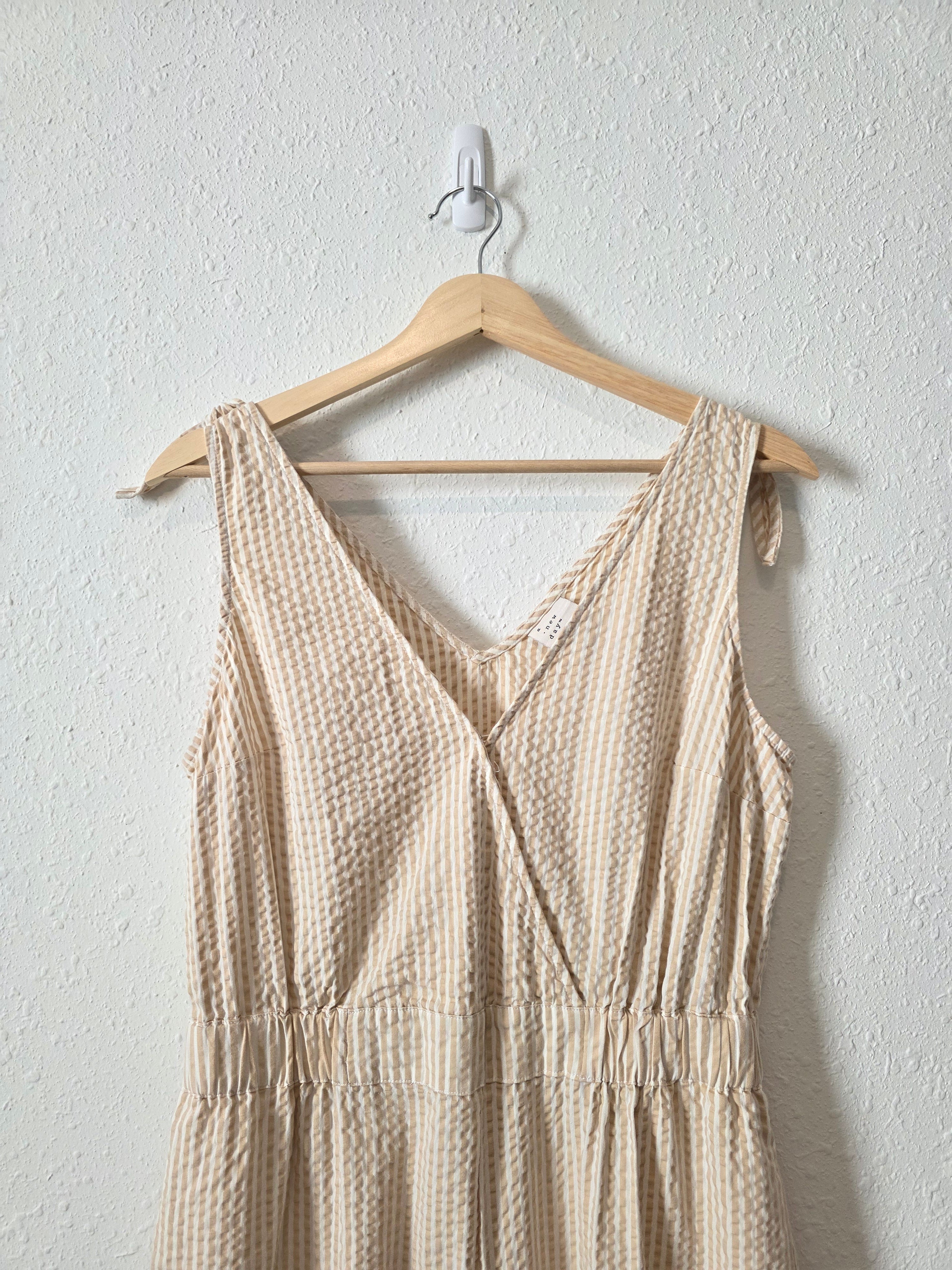 Striped Wide Leg Jumpsuit (M)