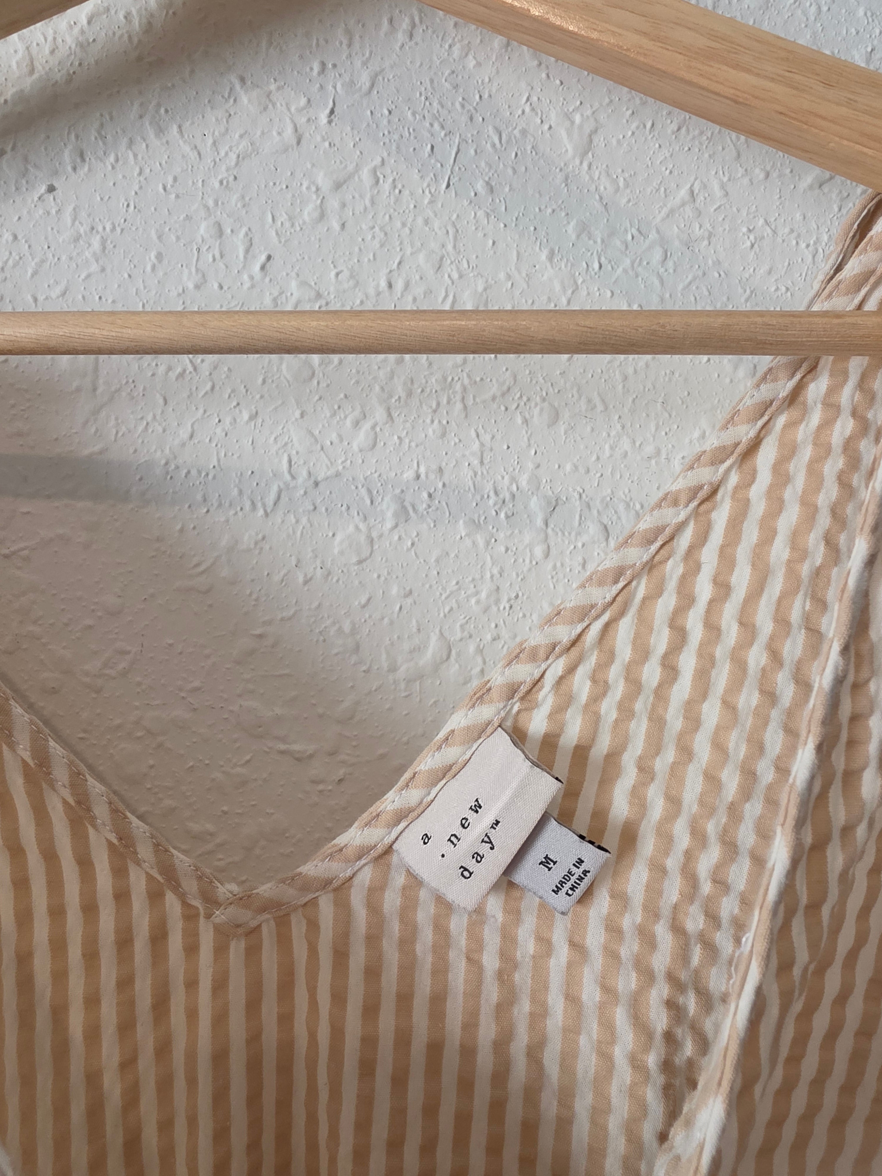 Striped Wide Leg Jumpsuit (M)