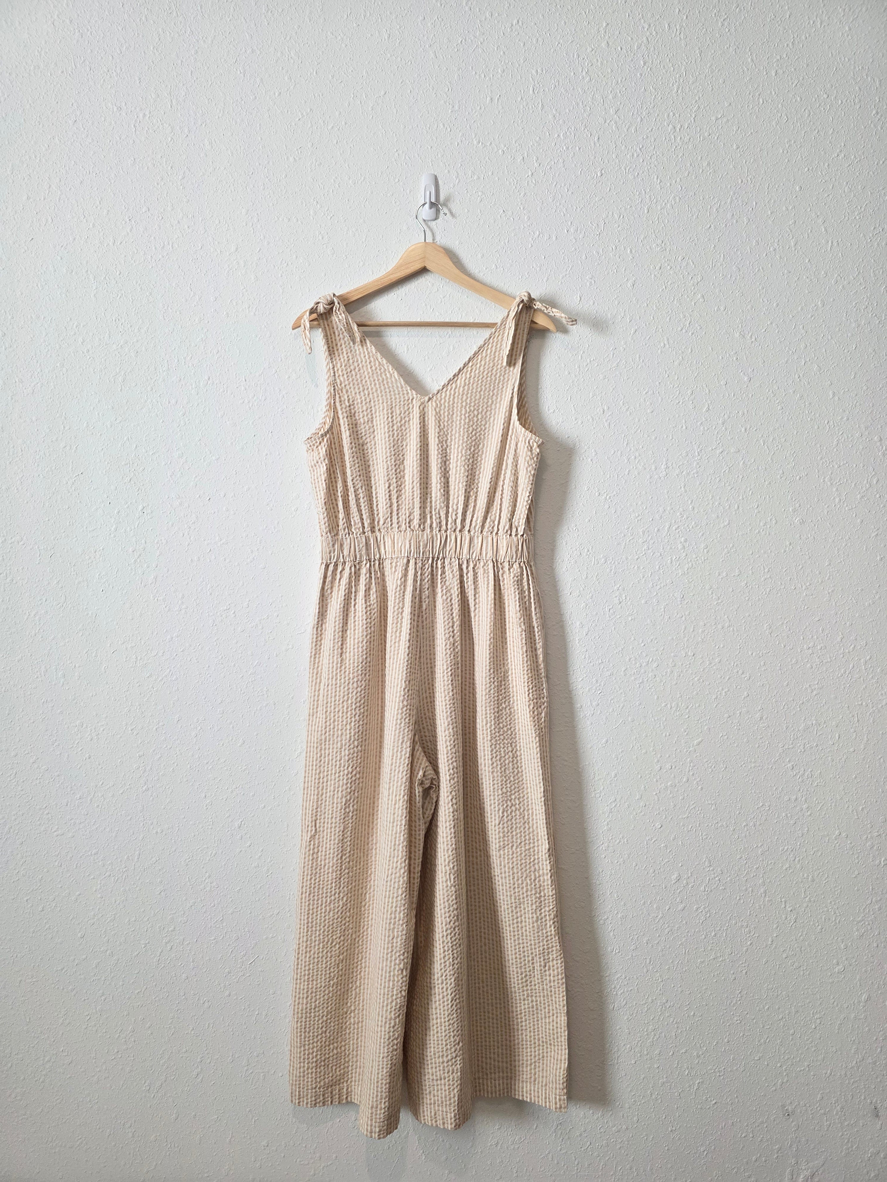 Striped Wide Leg Jumpsuit (M)