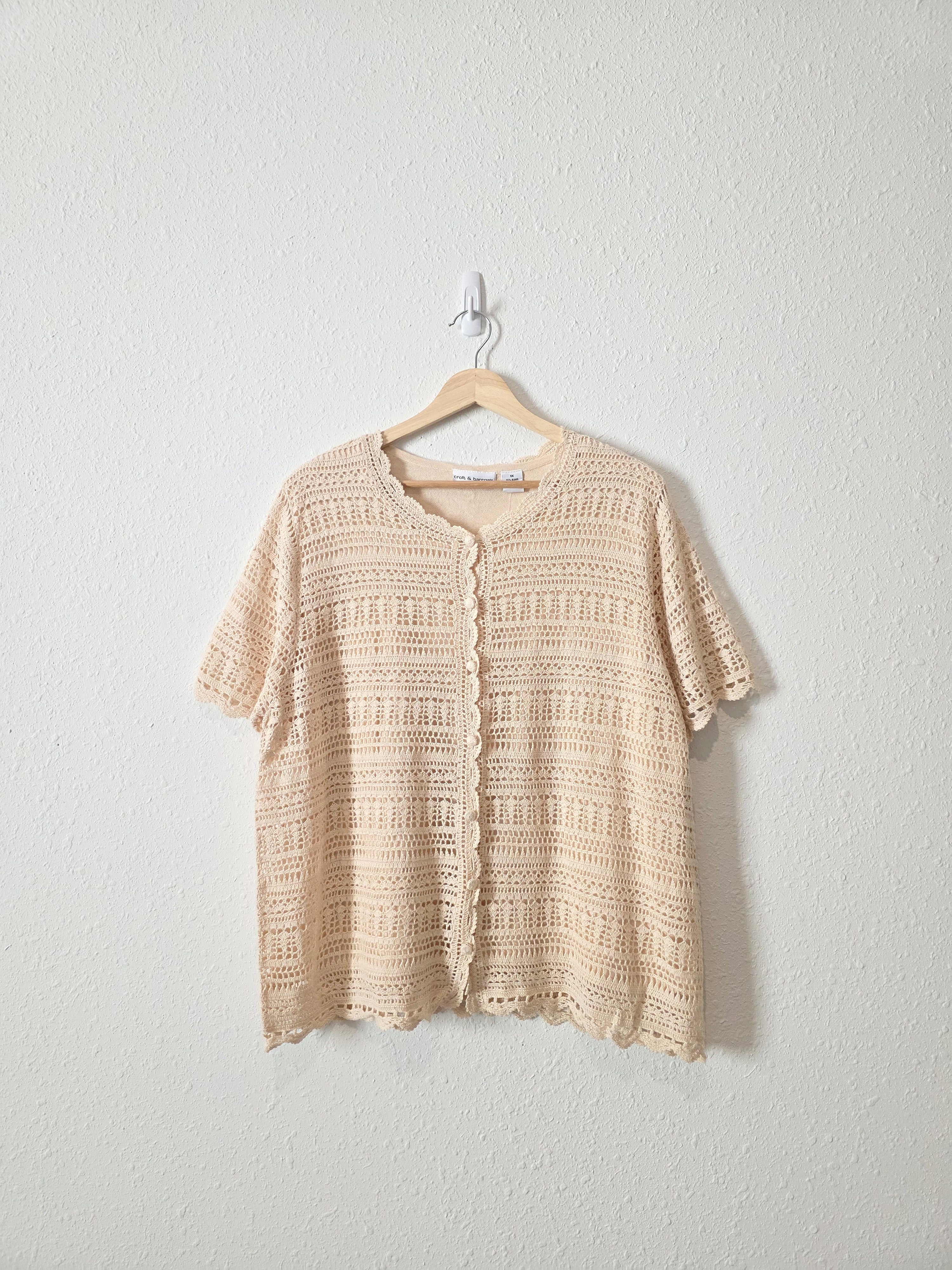 NEW Crochet Knit Top (1X)